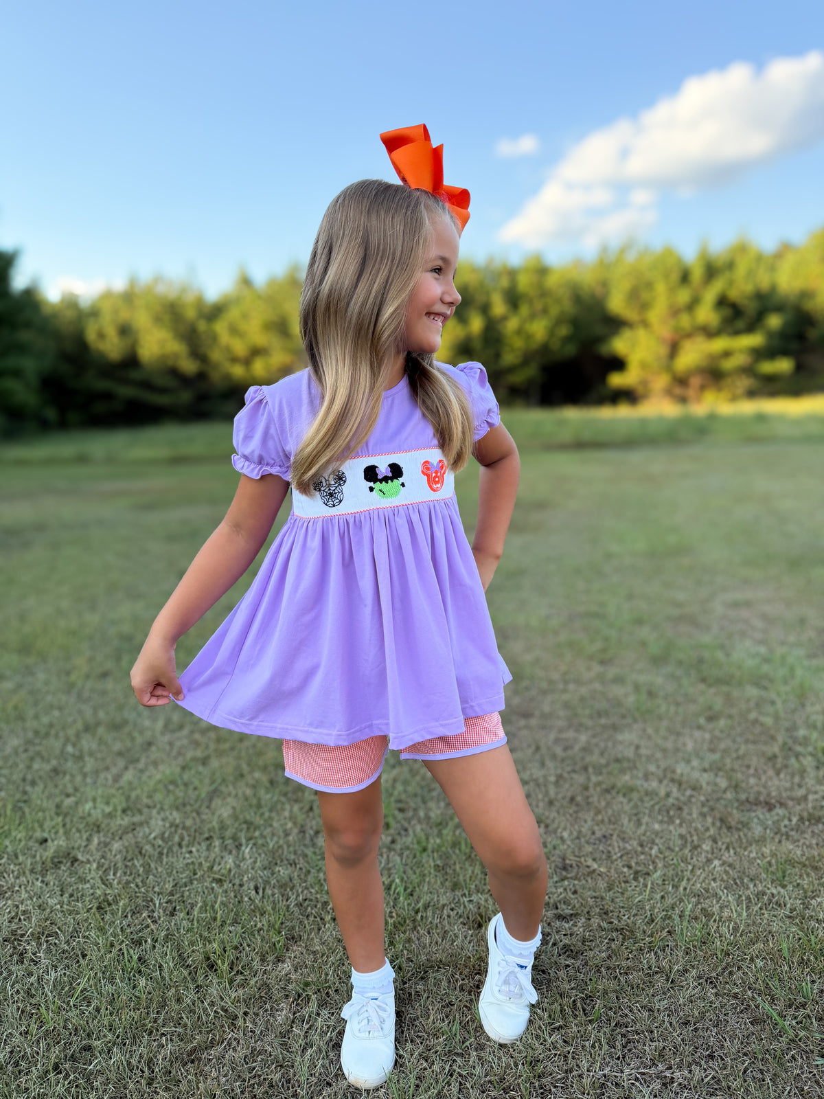 RTS - PUMPKINS & HALLOWEEN - Spooktacular Mouse Girl Shortie Set