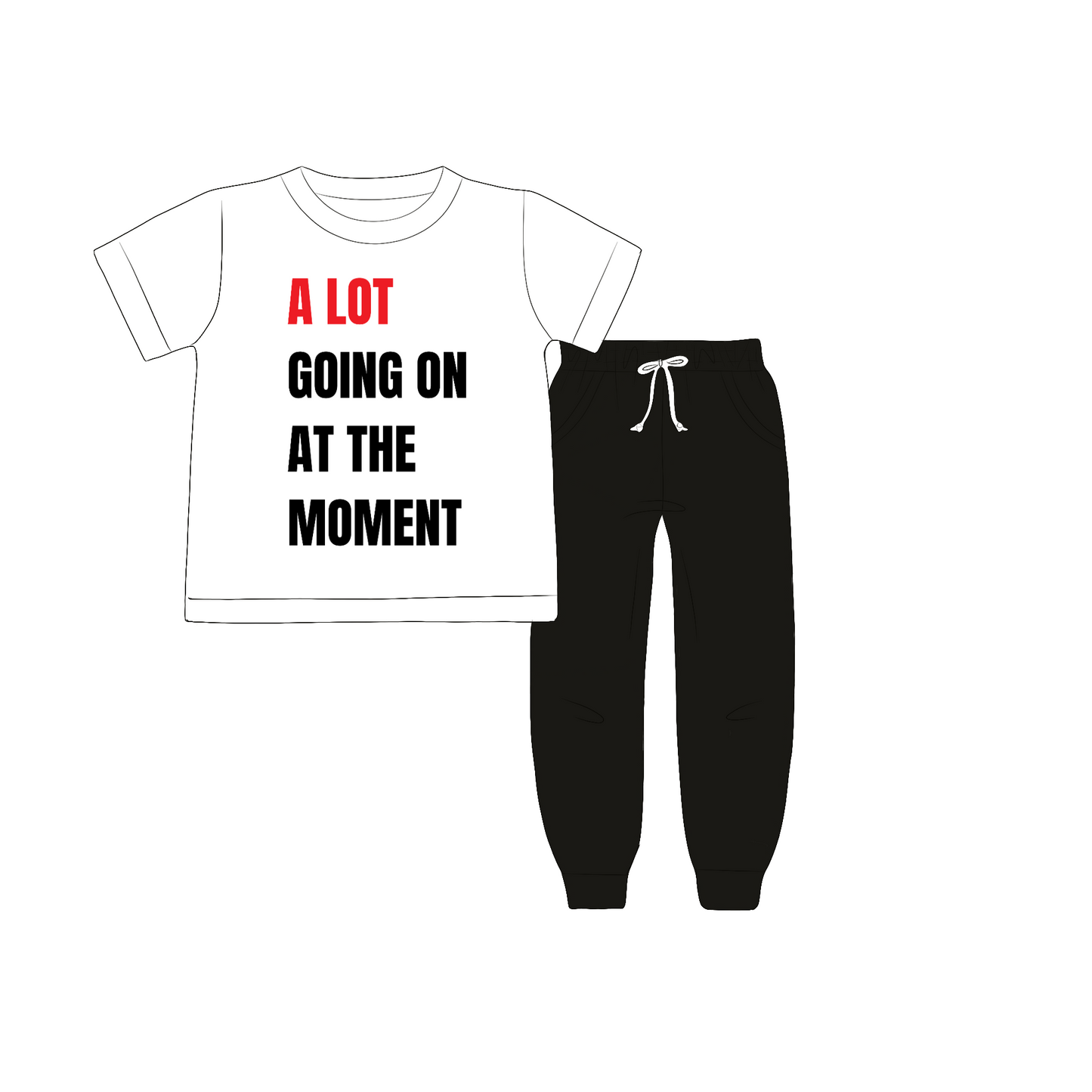 RTS - A Lot Going On Boy Jogger Set