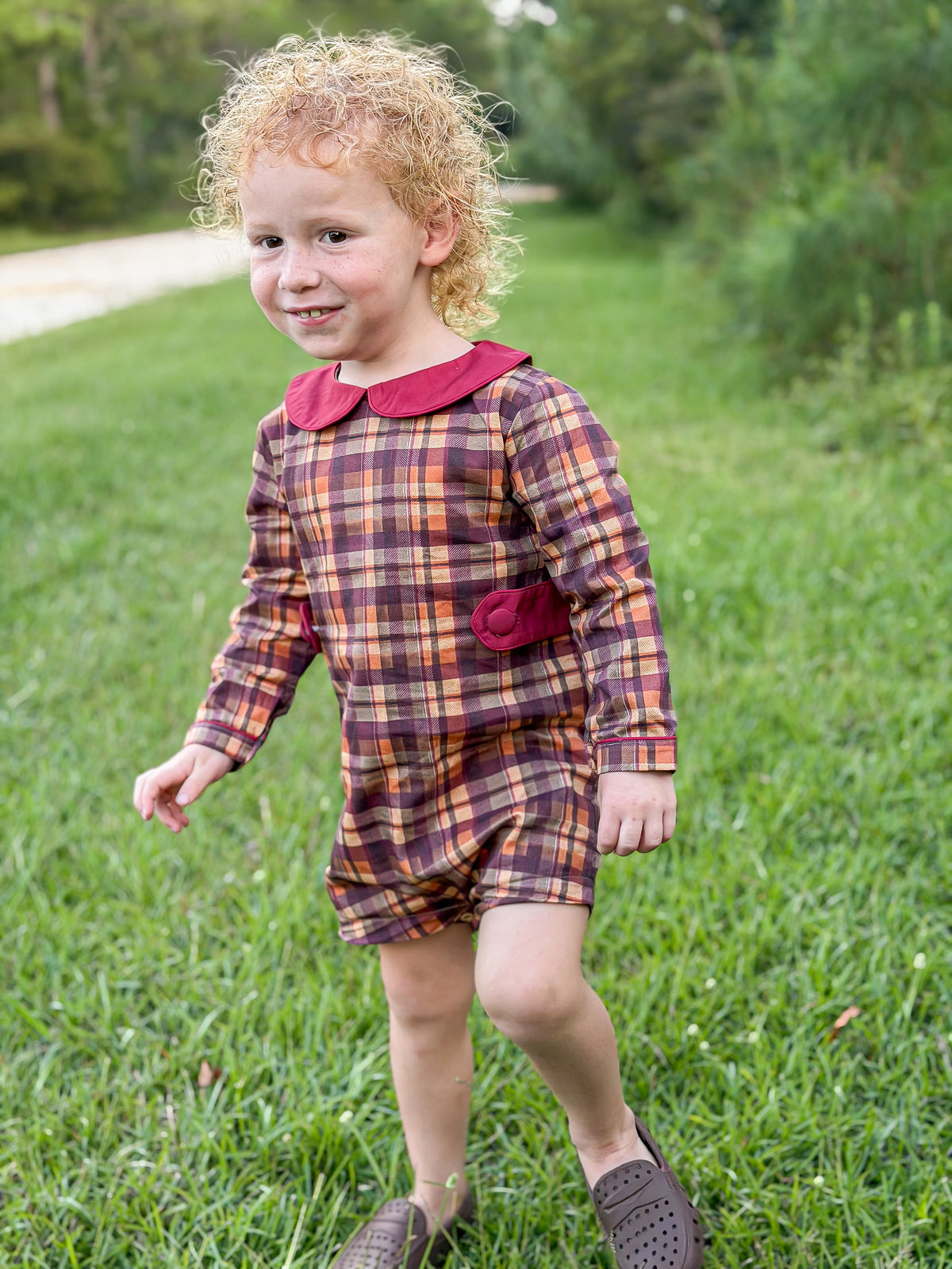RTS - AUTUMN BASICS - Juliana’s Fall Floral Boy Shortall