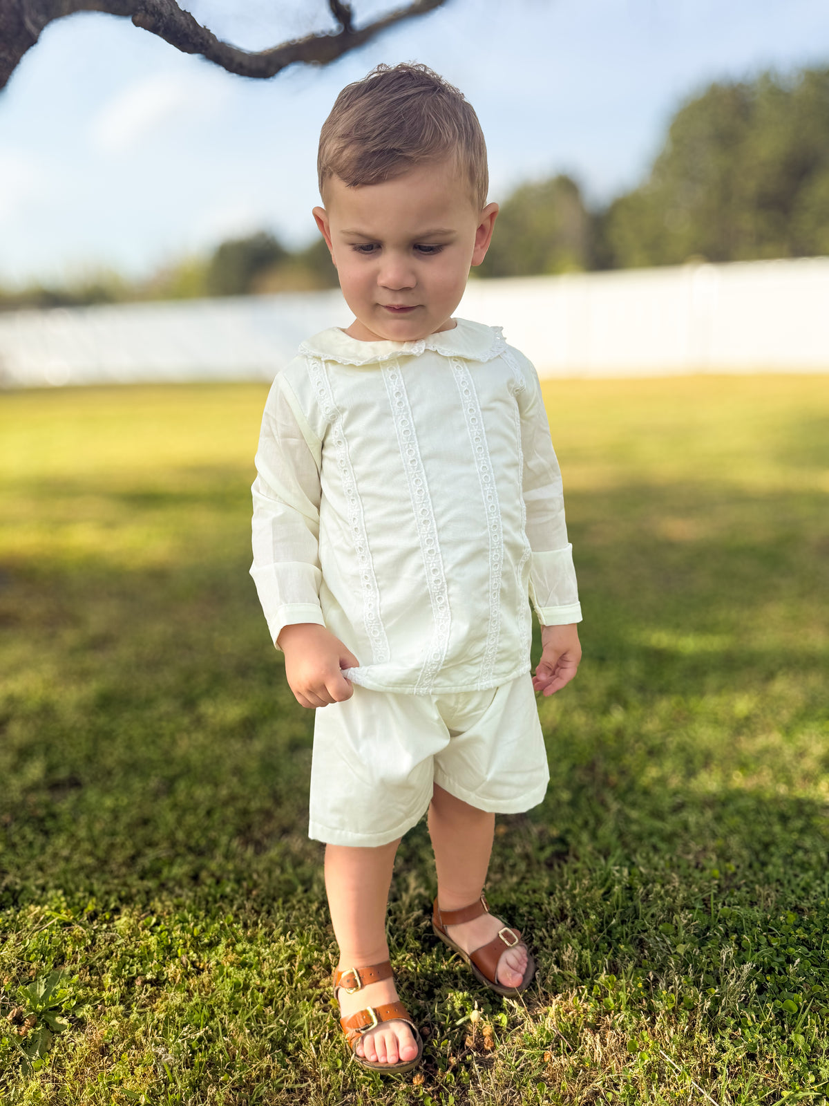 RTS - Sunrise Service Heirlooms Boy Short Set