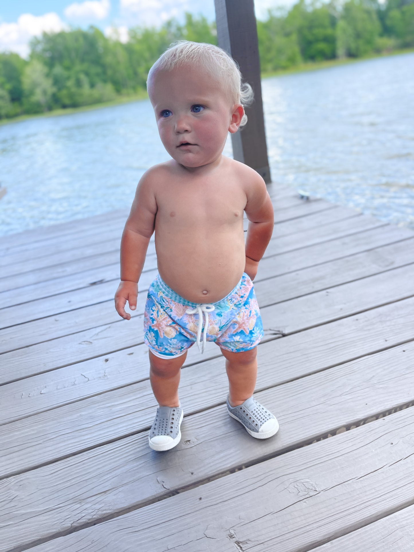 RTS - Coral Reef Swim Boy Shortie Trunks
