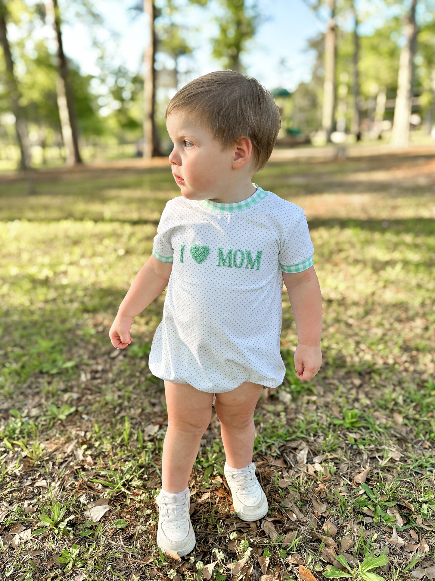 RTS - FK I Heart Mom Boy Bubble