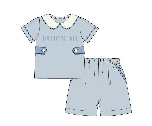 PREORDER 62: SUMMER PT 1 - Butterfly Kisses Boy Short Set