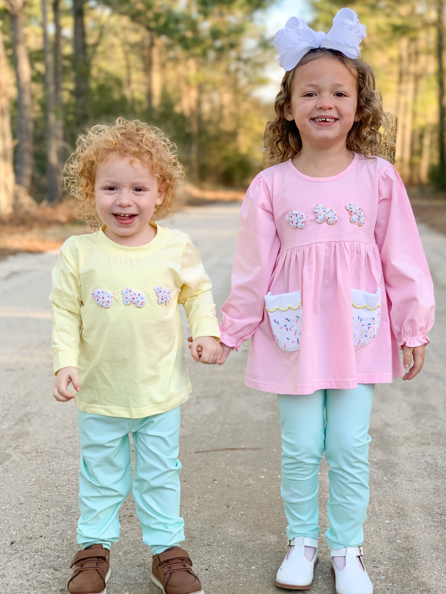 PREORDER 58: WINTER RERUNS - French Knot Animal Crackers Boy Jogger Set
