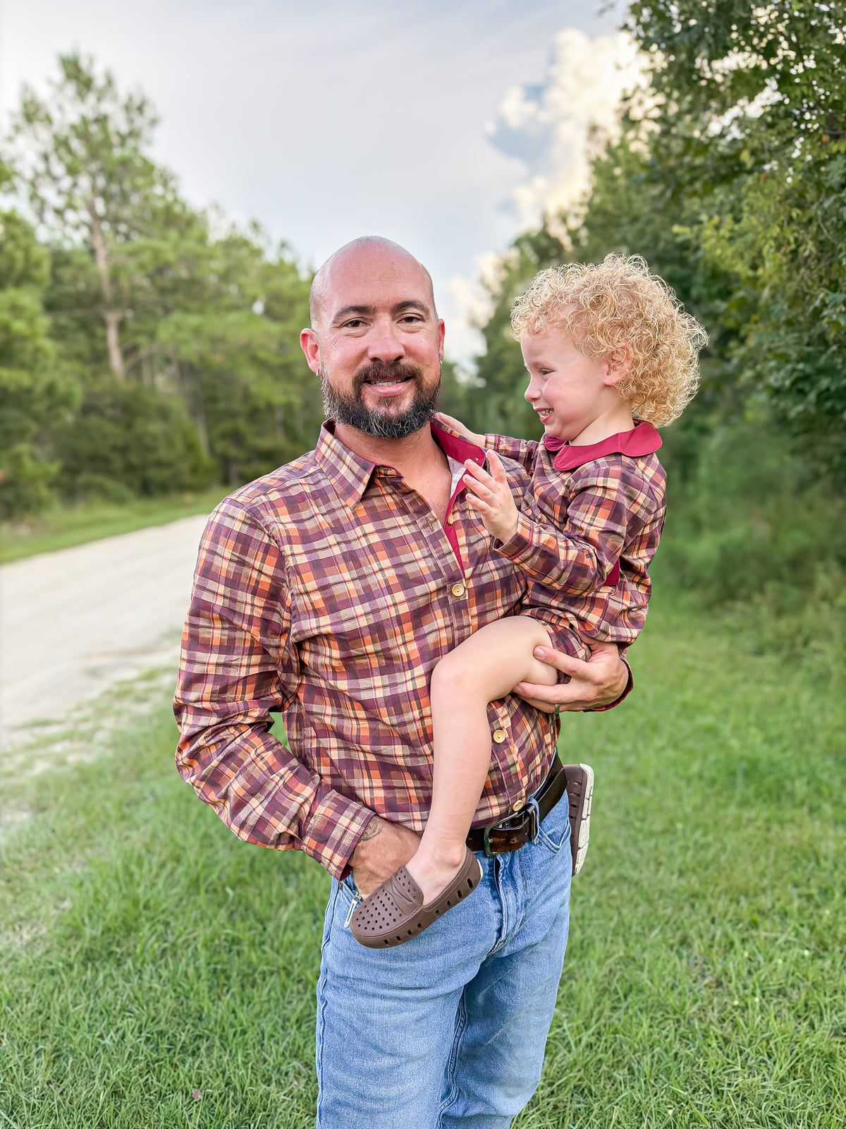 RTS - AUTUMN BASICS - Juliana’s Fall Floral Dad Button Down