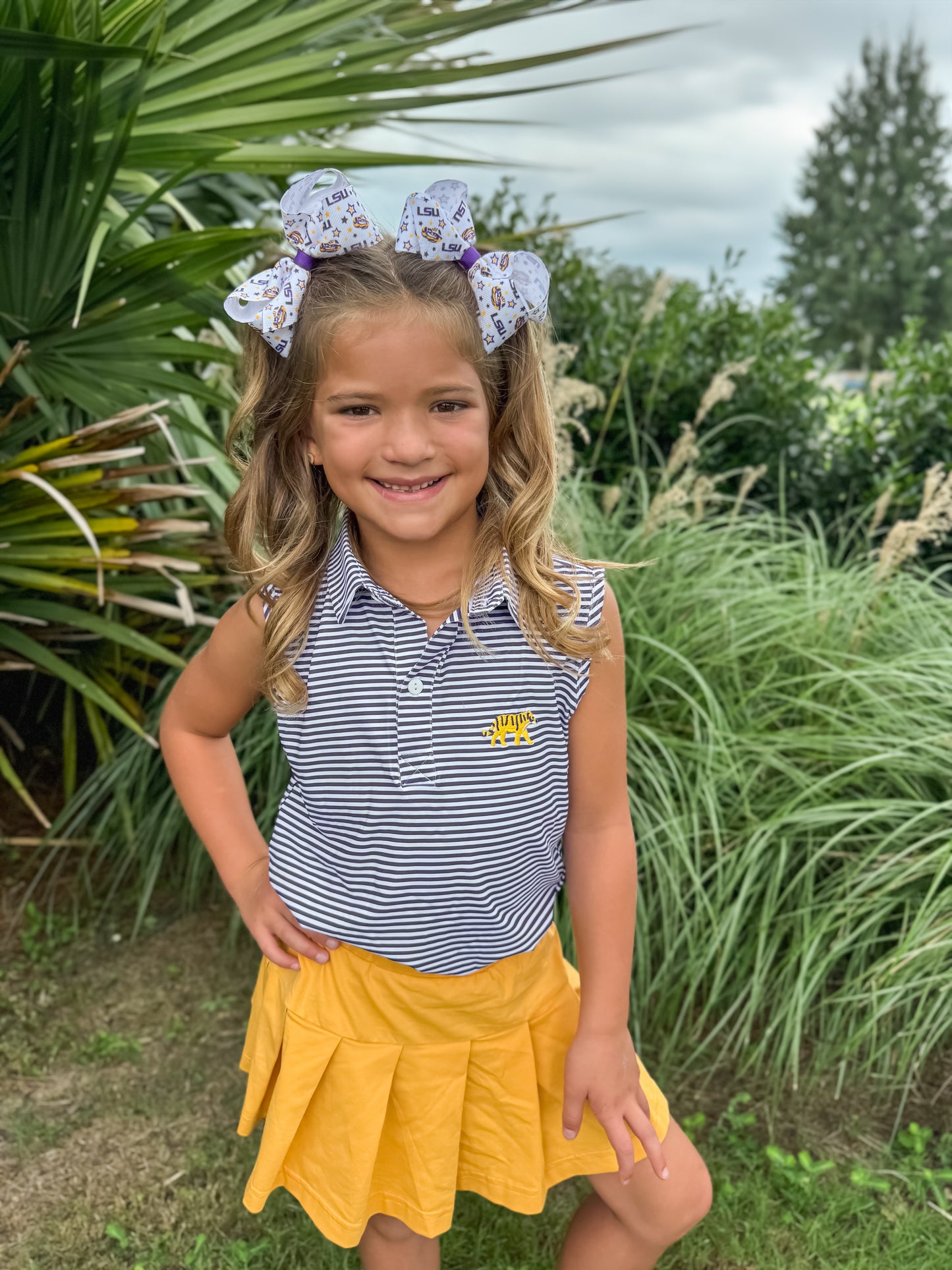 RTS - Team Polos Girl Skort Set - Gold Tiger
