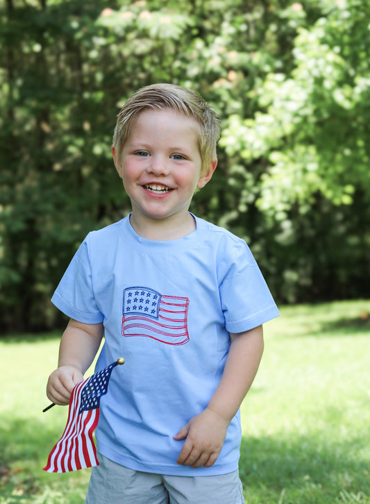 RTS - God Bless The USA Boy Shirt Only