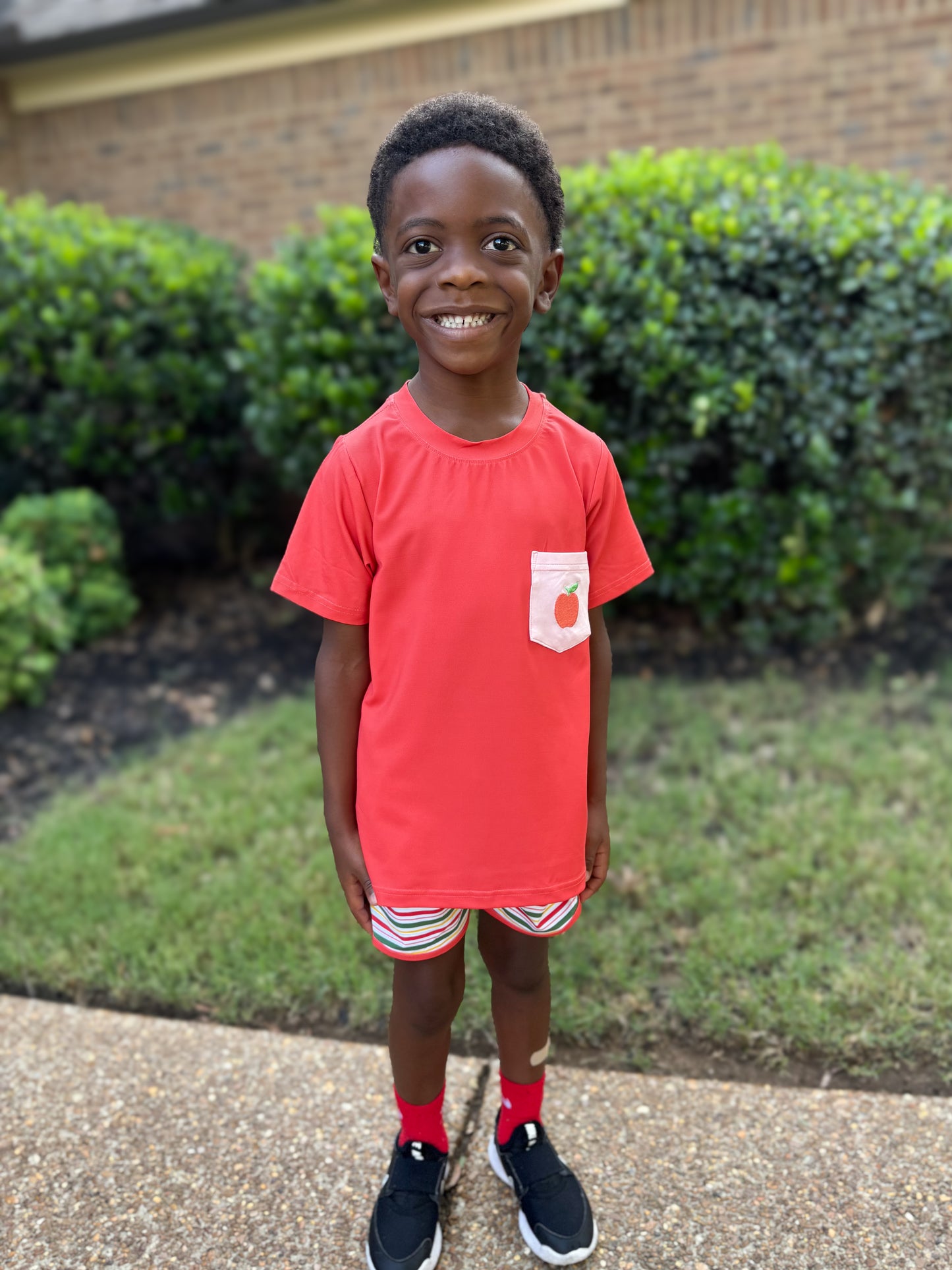 RTS - SUMMER PT 2 - Back to School Trellis Boy Shortie Set