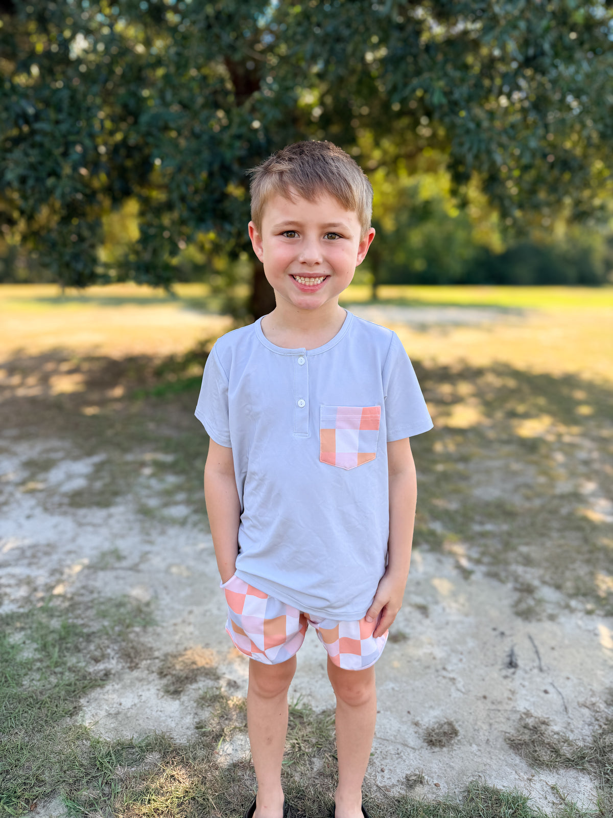 RTS - AUTUMN BASICS - Autumn Retro Daywear Boy Shortie Set