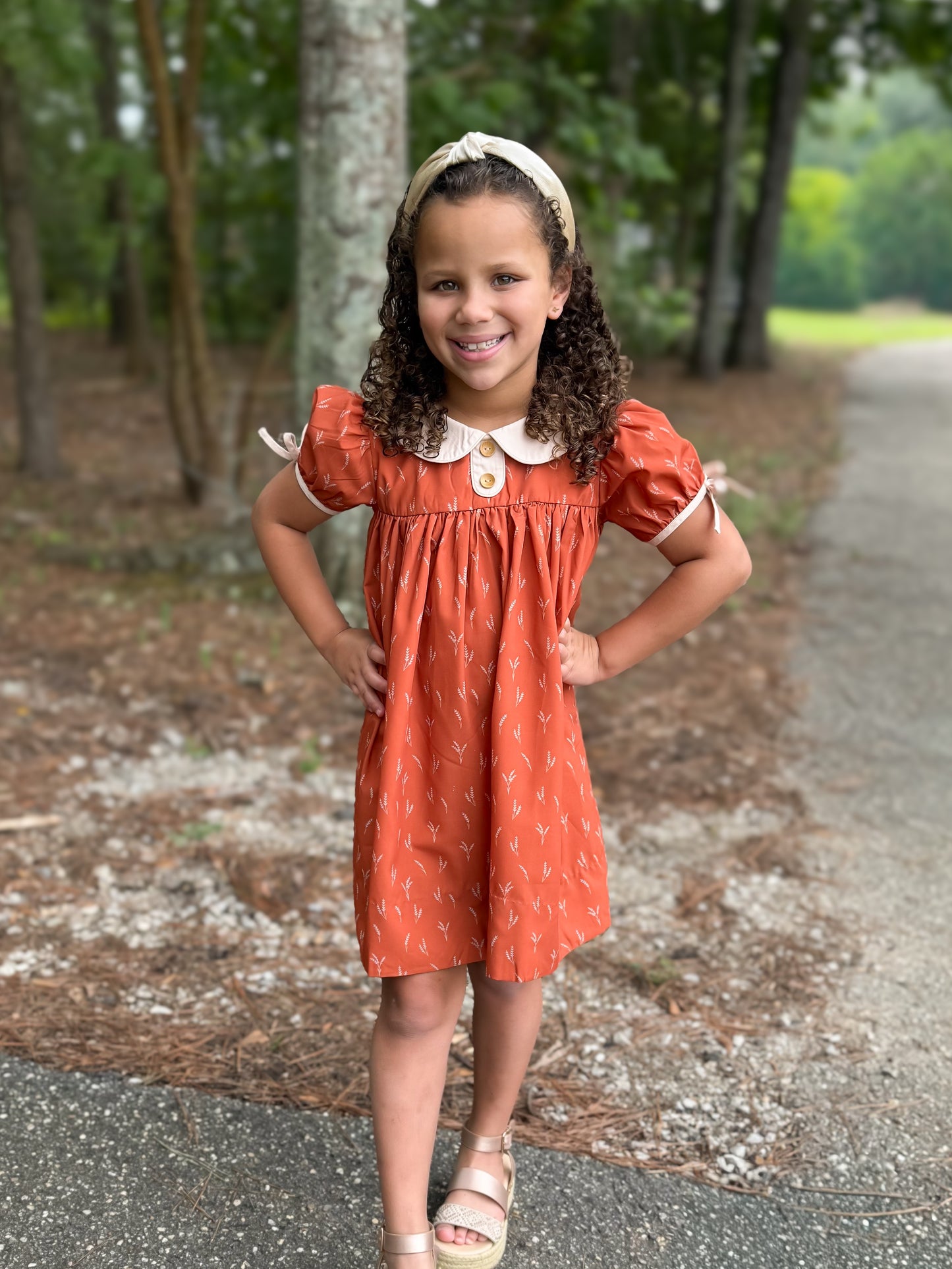 RTS - Wheat Harvest Girl Dress