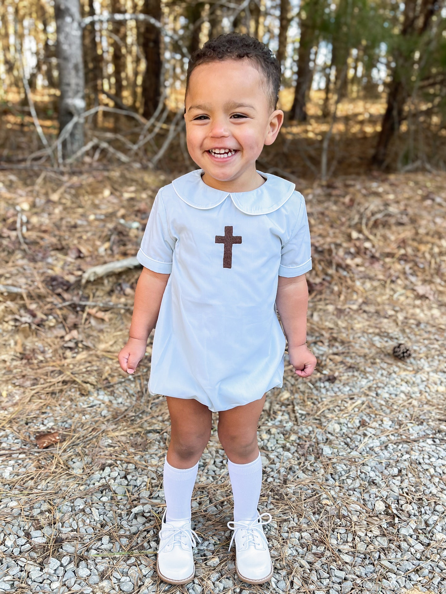 EXTRAS PRESALE - Embroidered Cross Boy Bubble