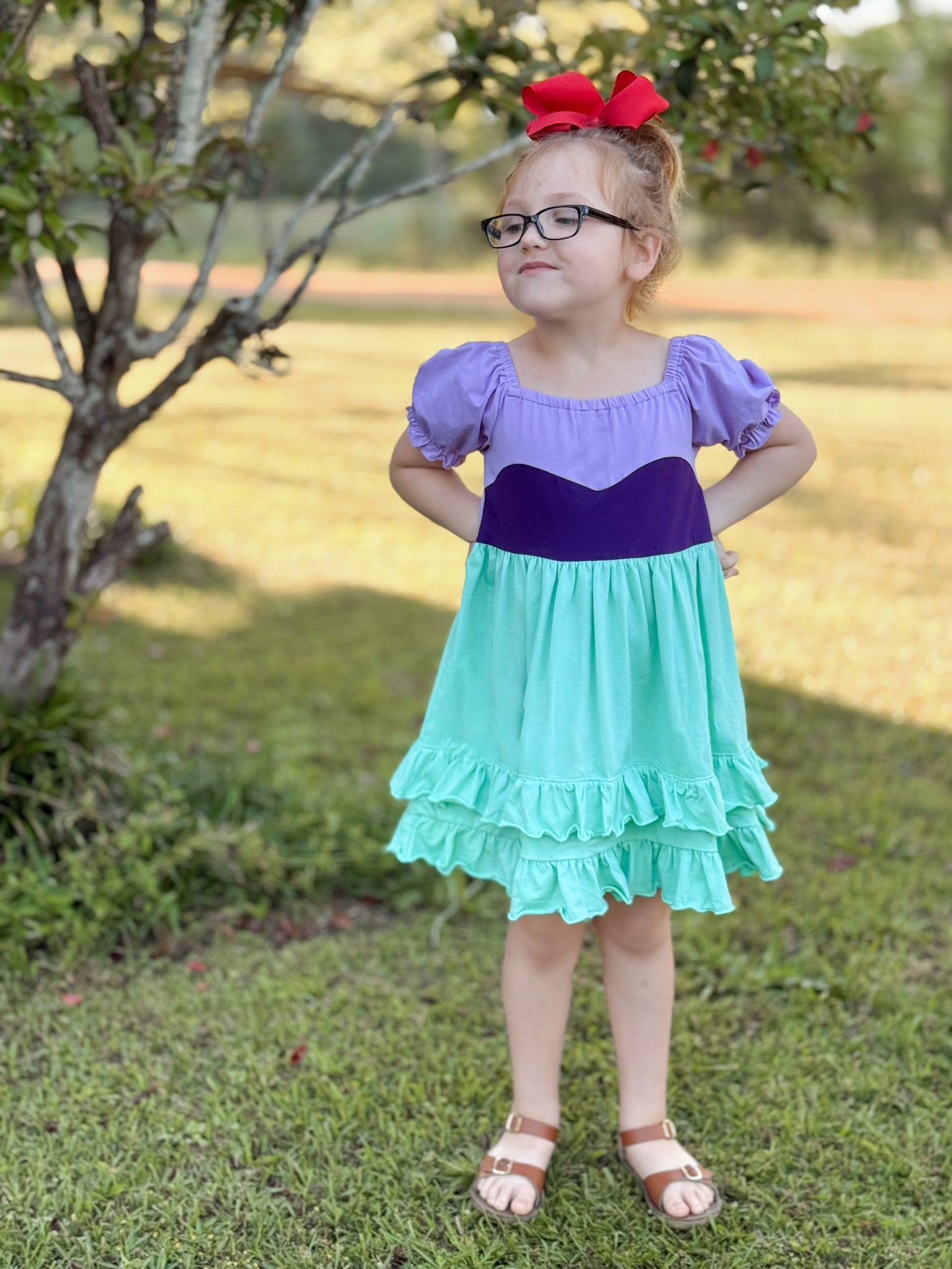 RTS - Character Knits - Mermaid Princess Girl Dress