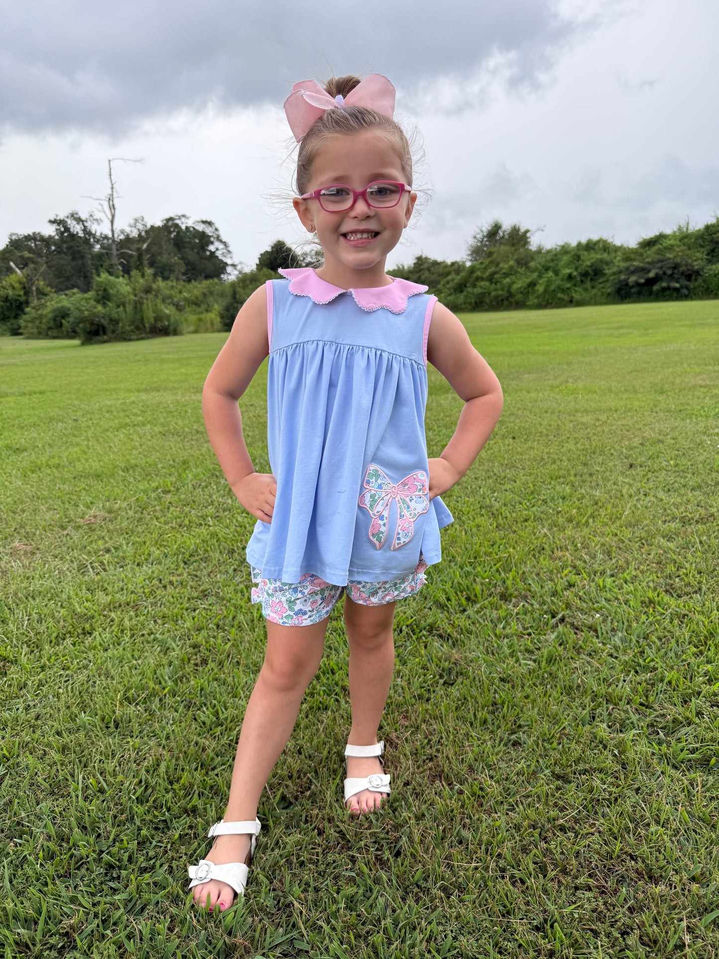 RTS - Summer 2 Girls Only - Blaire’s Bow Girl Shortie Set