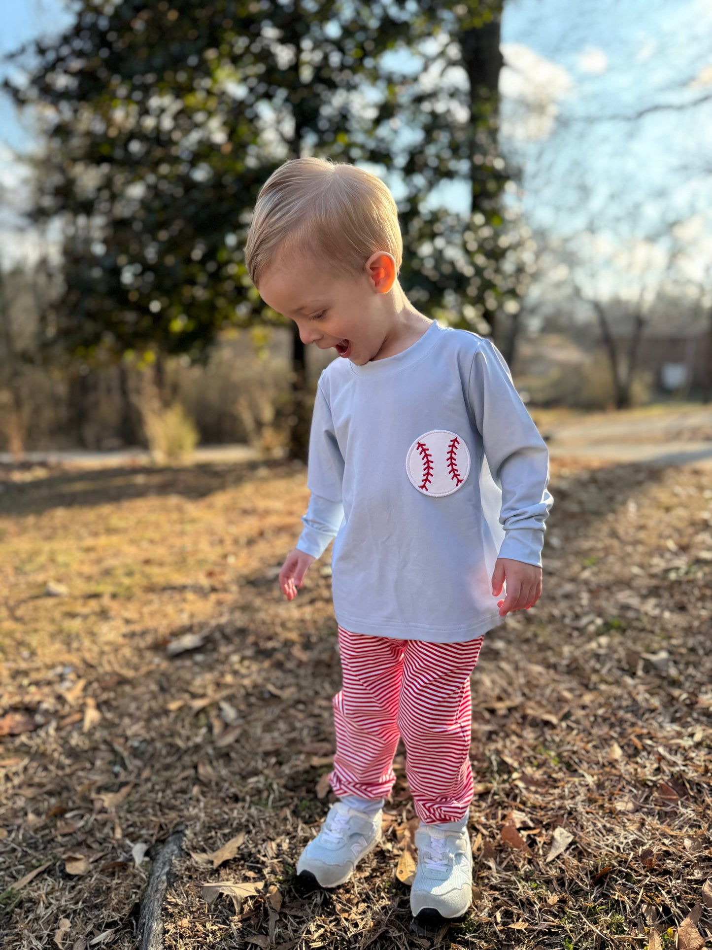 RTS - Baseball Pockets Boy Jogger Set