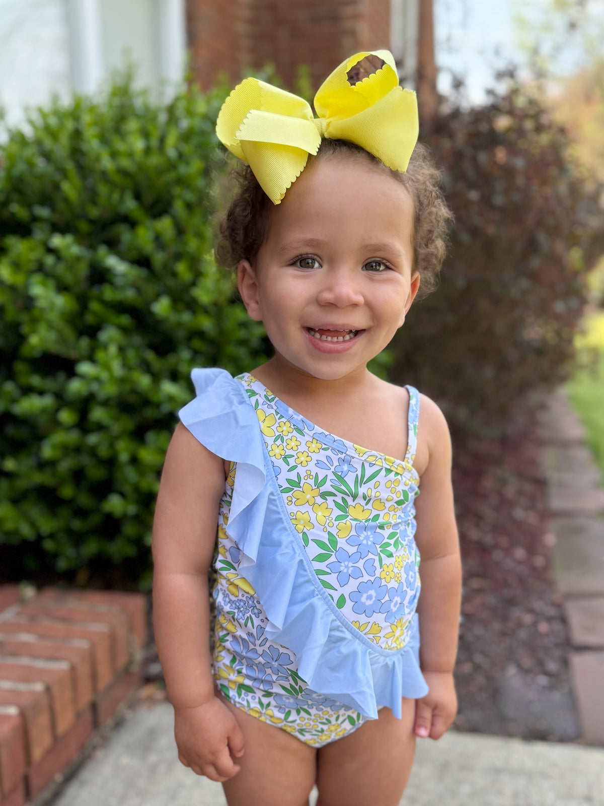 RTS - Small Garden Blooms Girl 1pc Swim