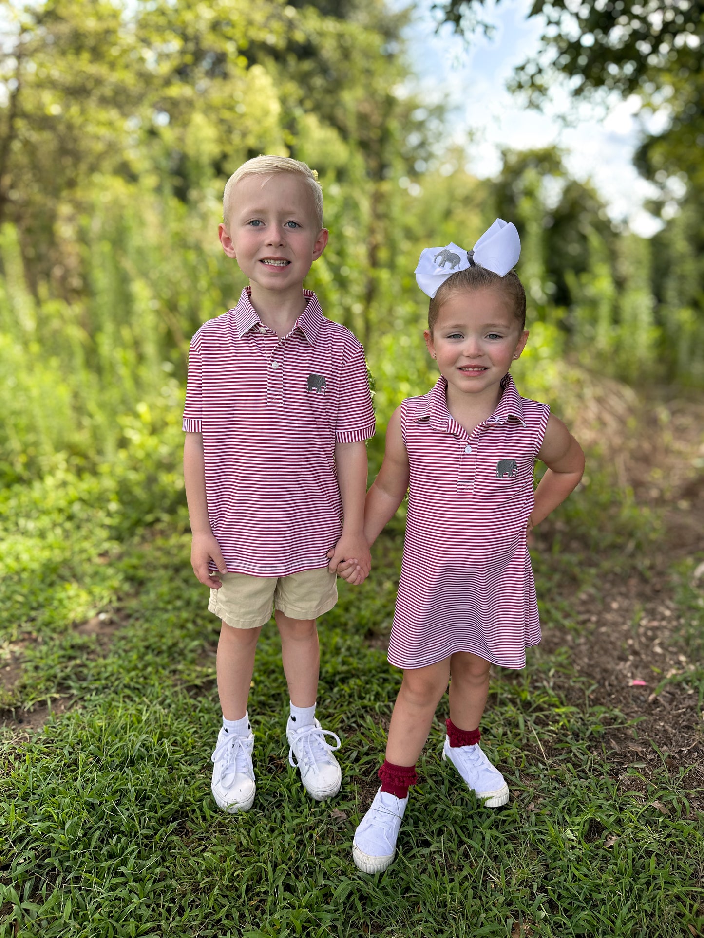 RTS - Team Polos Girl Dress - Elephant