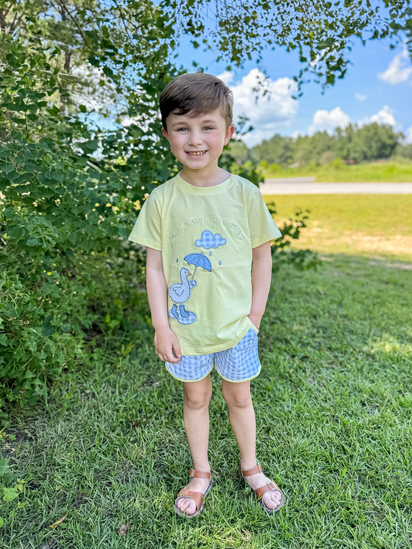 RTS - Rain, Rain, Go Away Boy Shortie Set