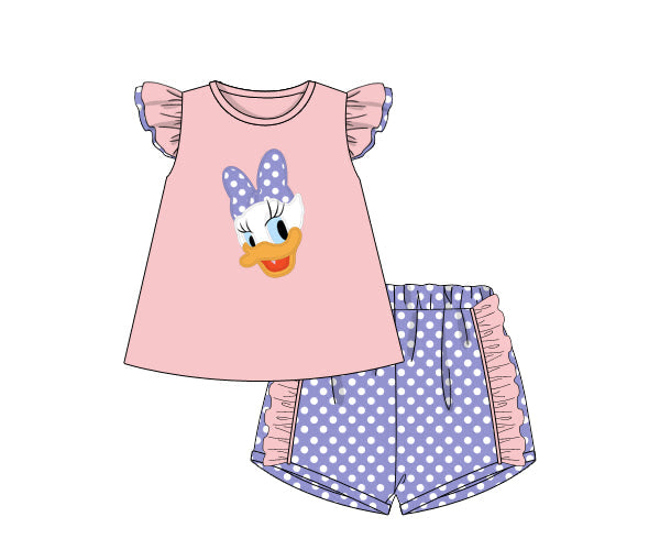 PREORDER 61: SPRING 2 - Clubhouse Crew - Girl Duck Shortie Set