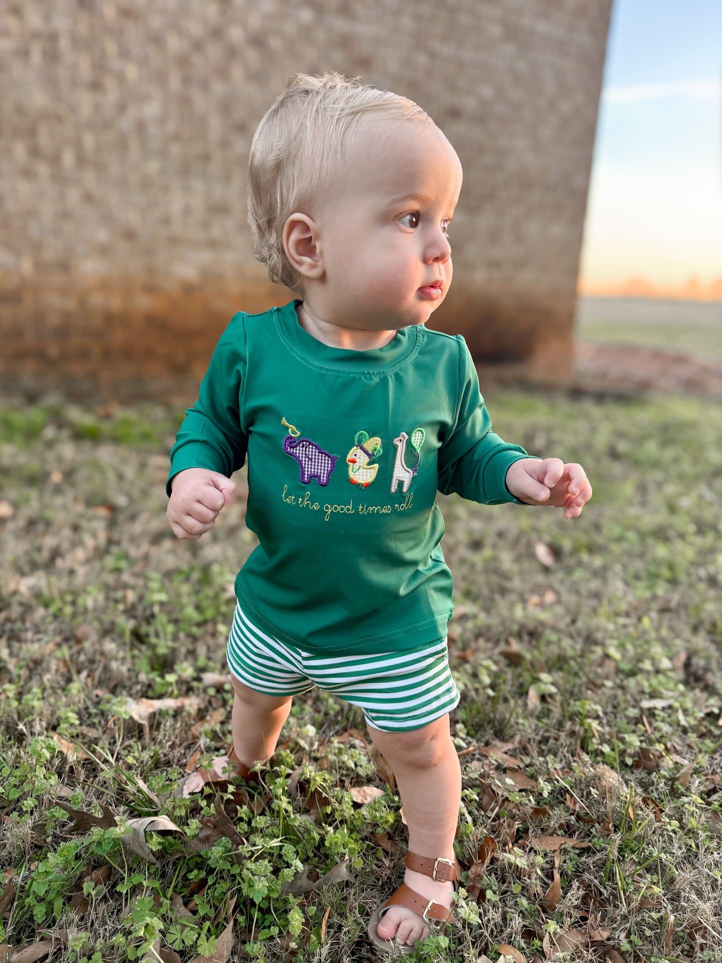 RTS - Mardi Party Animals Boy Shirt