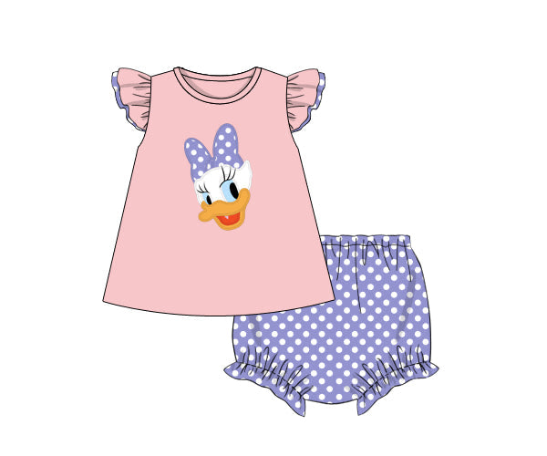 PREORDER 61: SPRING 2 - Clubhouse Crew - Girl Duck Diaper Set