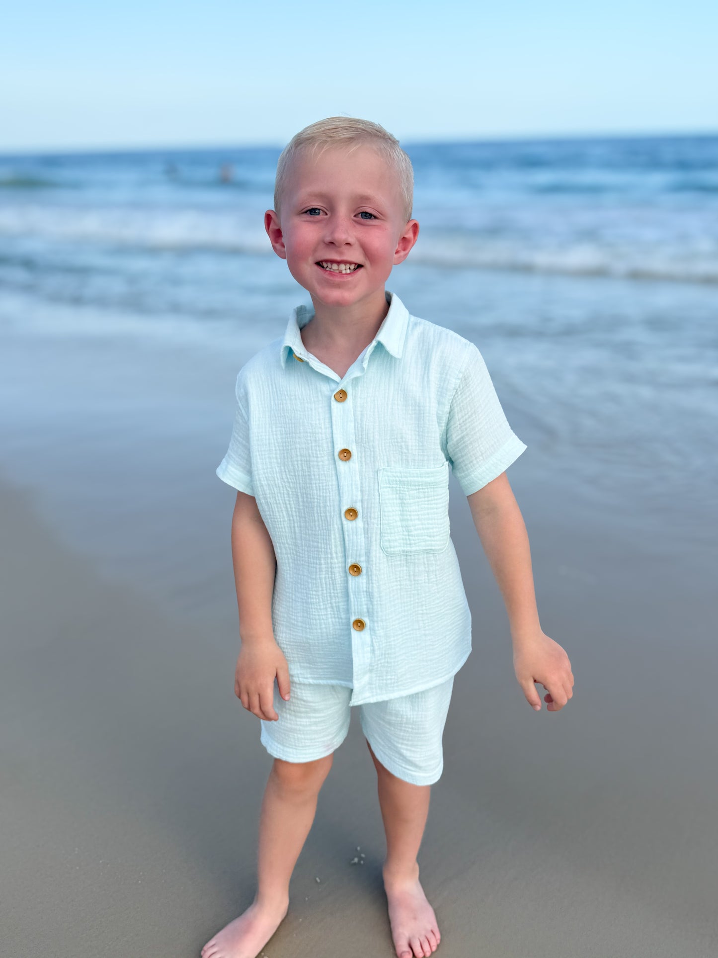 RTS - Muslin Beachwear Boy Short Set