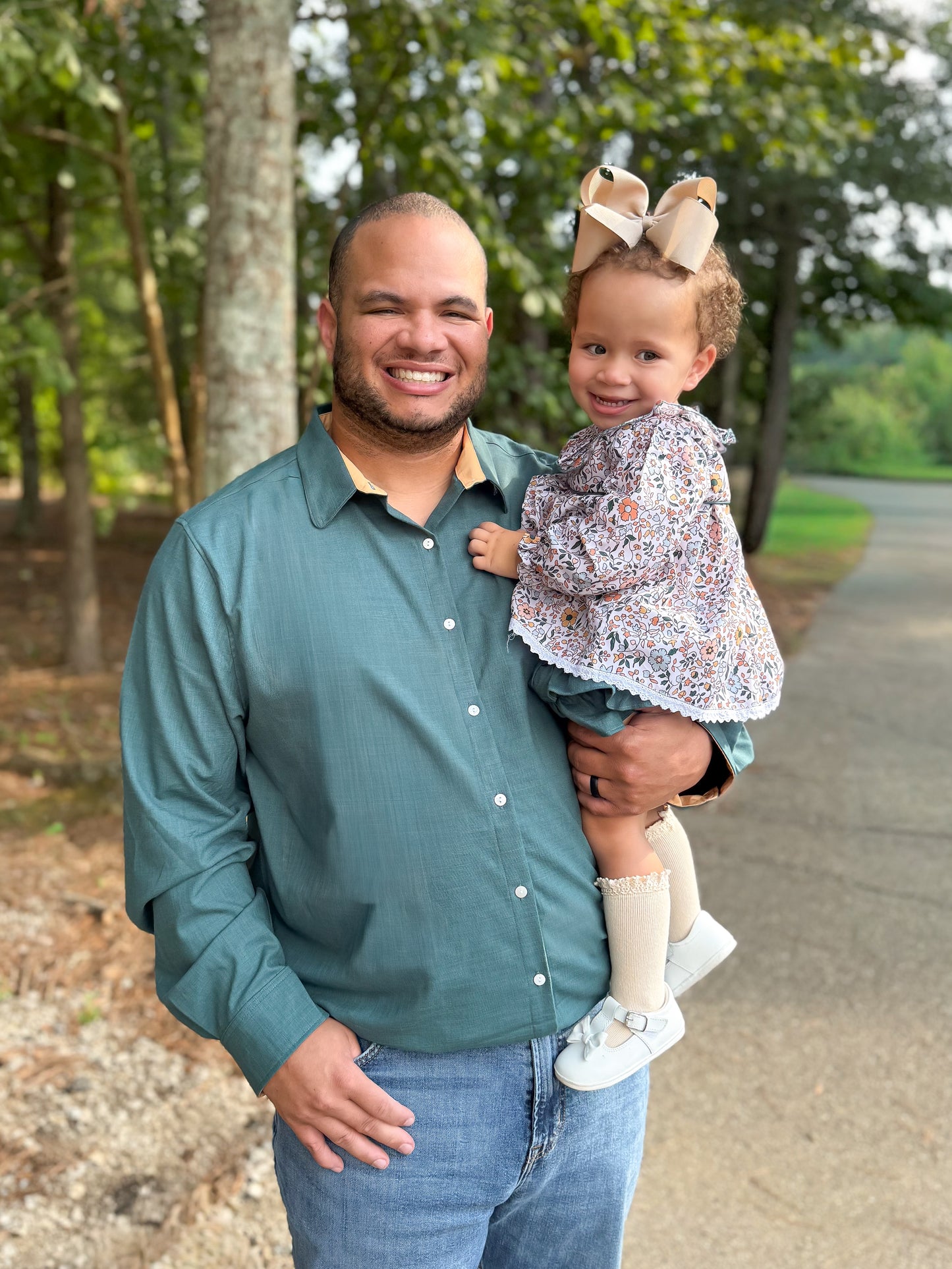 RTS - Teagan’s Fall Floral Dad Button Down