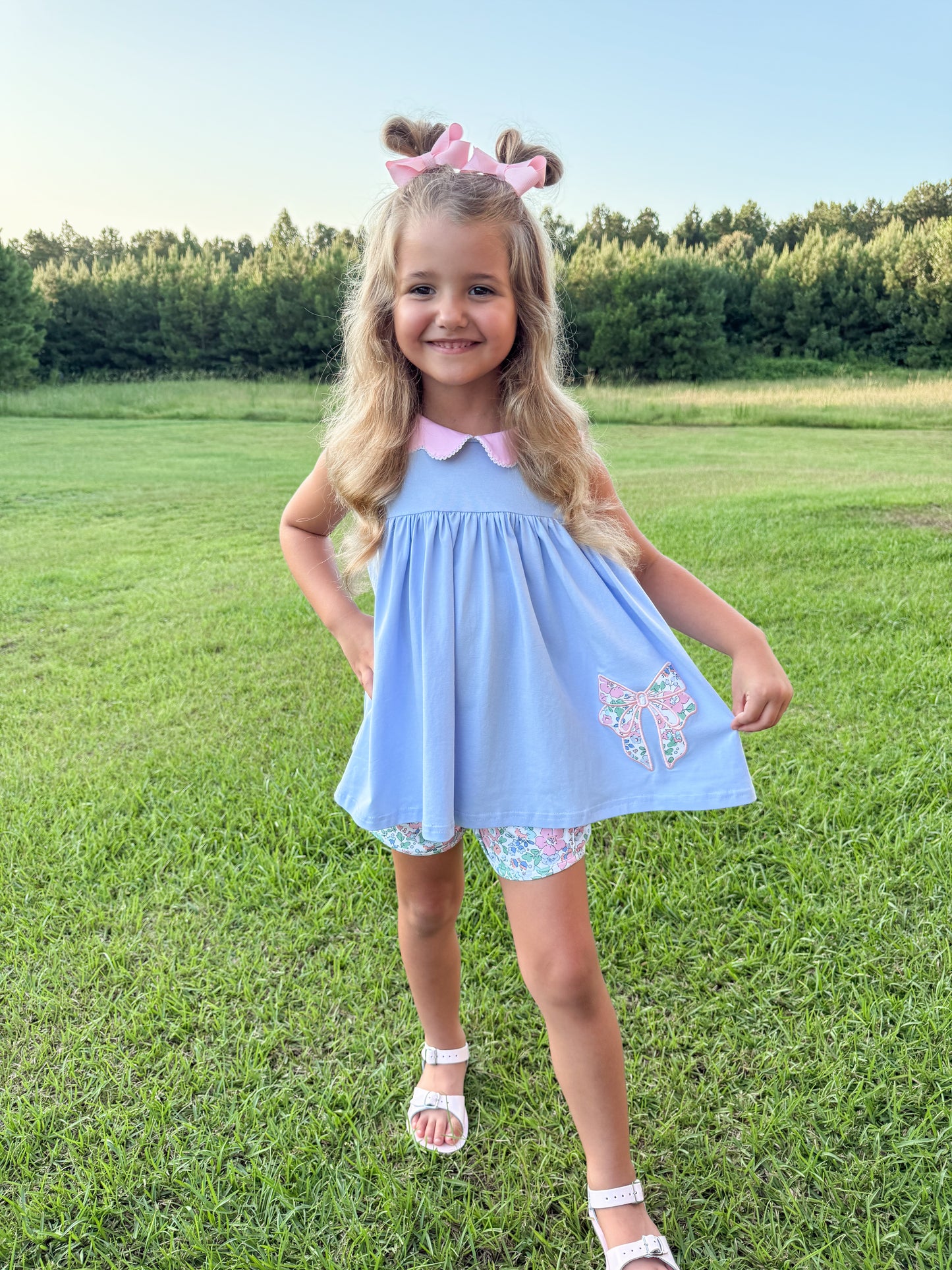 RTS - Summer 2 Girls Only - Blaire’s Bow Girl Shortie Set