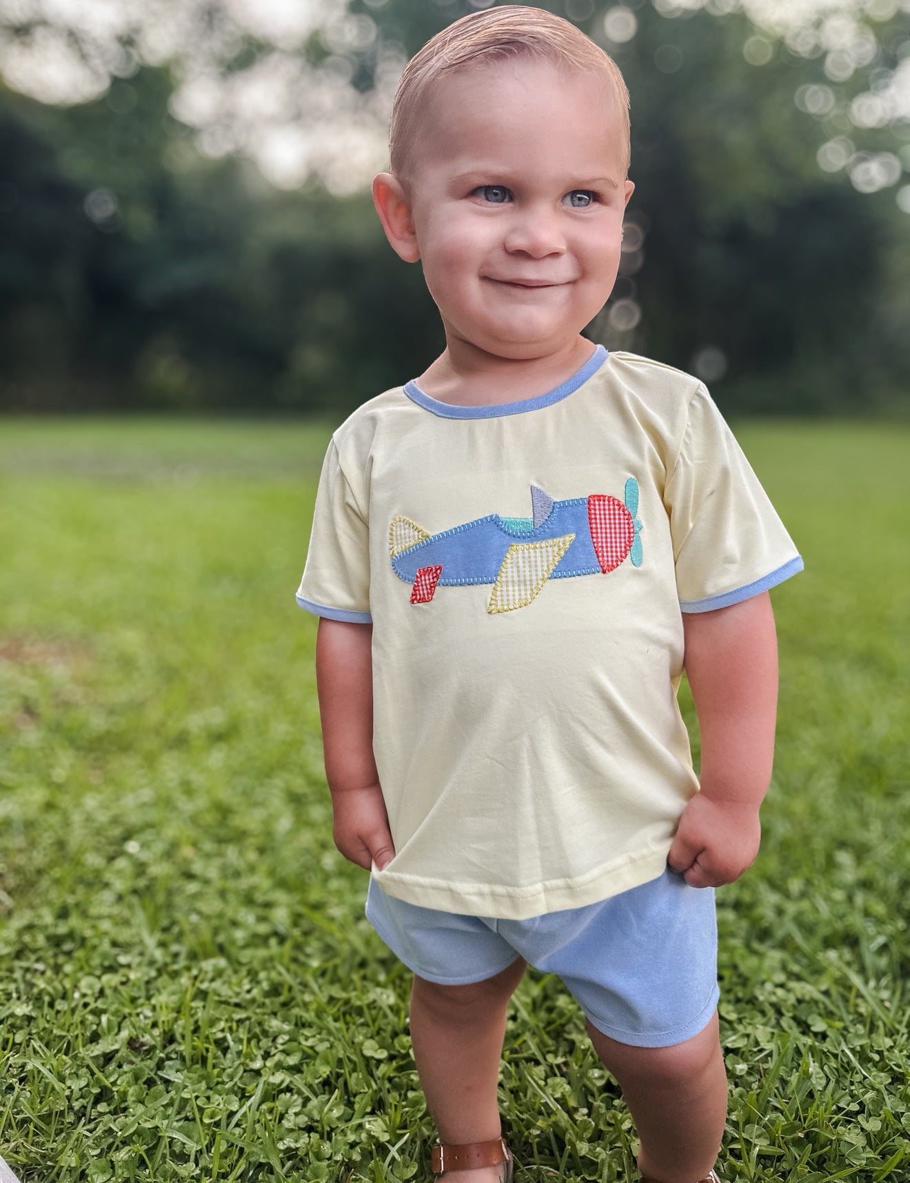 EXTRAS PRESALE - Spring 1 Boys Only - Spring Into Flight Boy Shortie Set