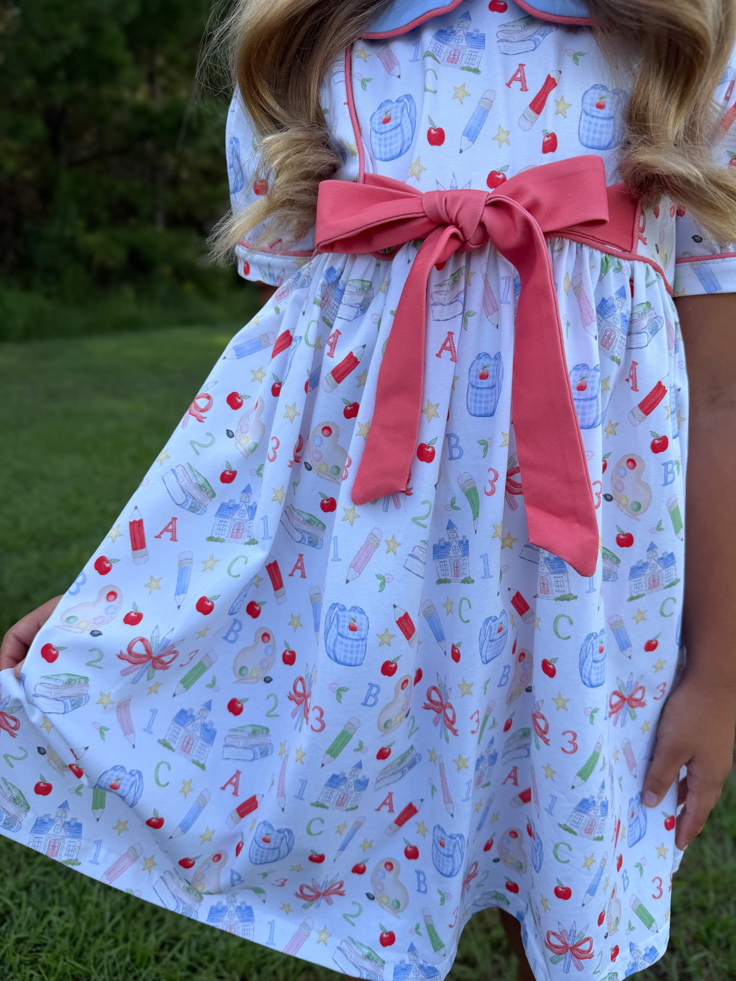 RTS - SUMMER PT 2 - BTS Girl Only - Teacher’s Pet Toile Girl Dress