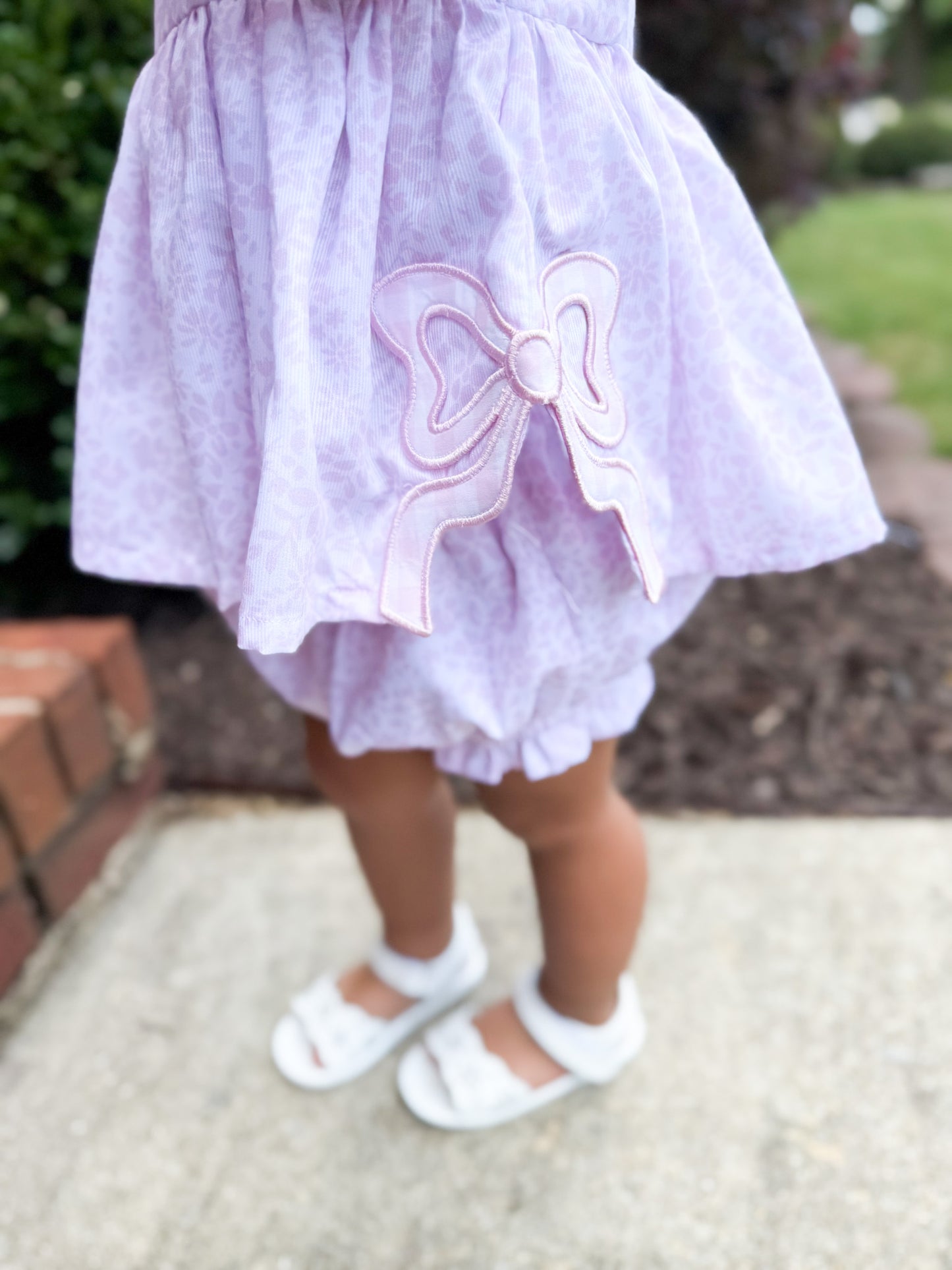 RTS - Summer 2 Girls Only - Pink Side Cut Bows Girl Diaper Set