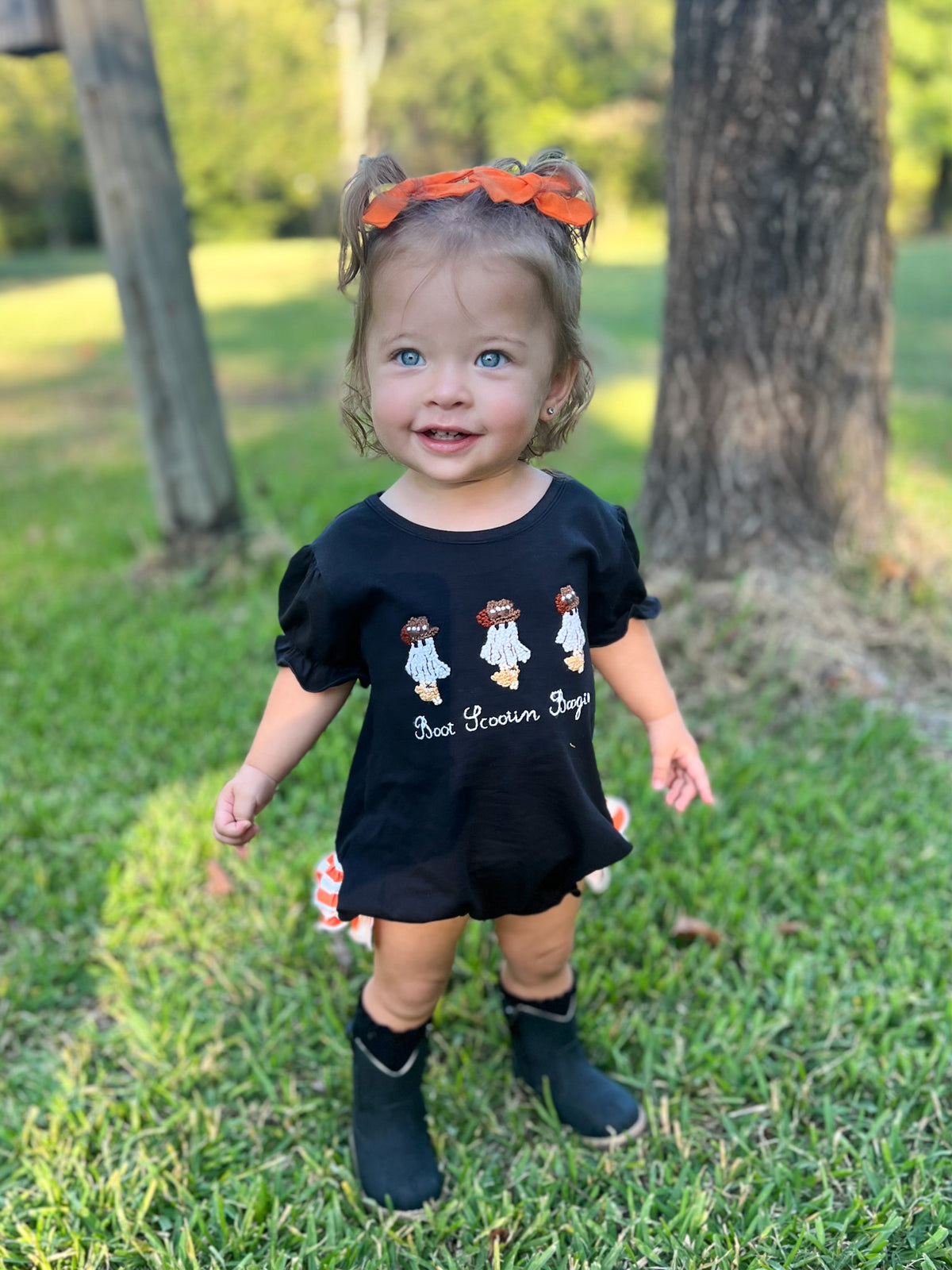 RTS - PUMPKINS & HALLOWEEN - Boot Scootin’ Boogie Girl Bubble