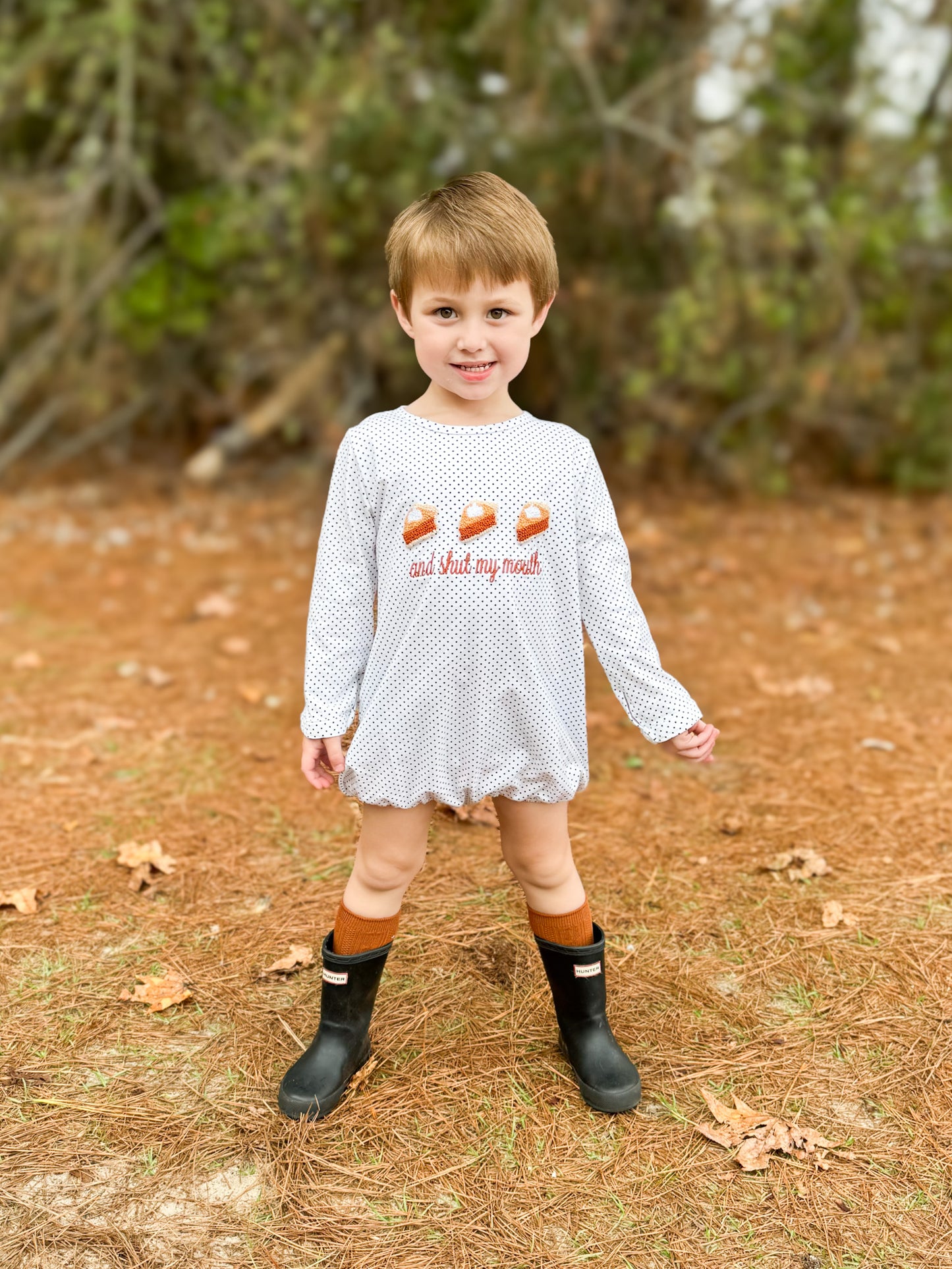 RTS - French Knot Sweet Potato Pie Boy Bubble