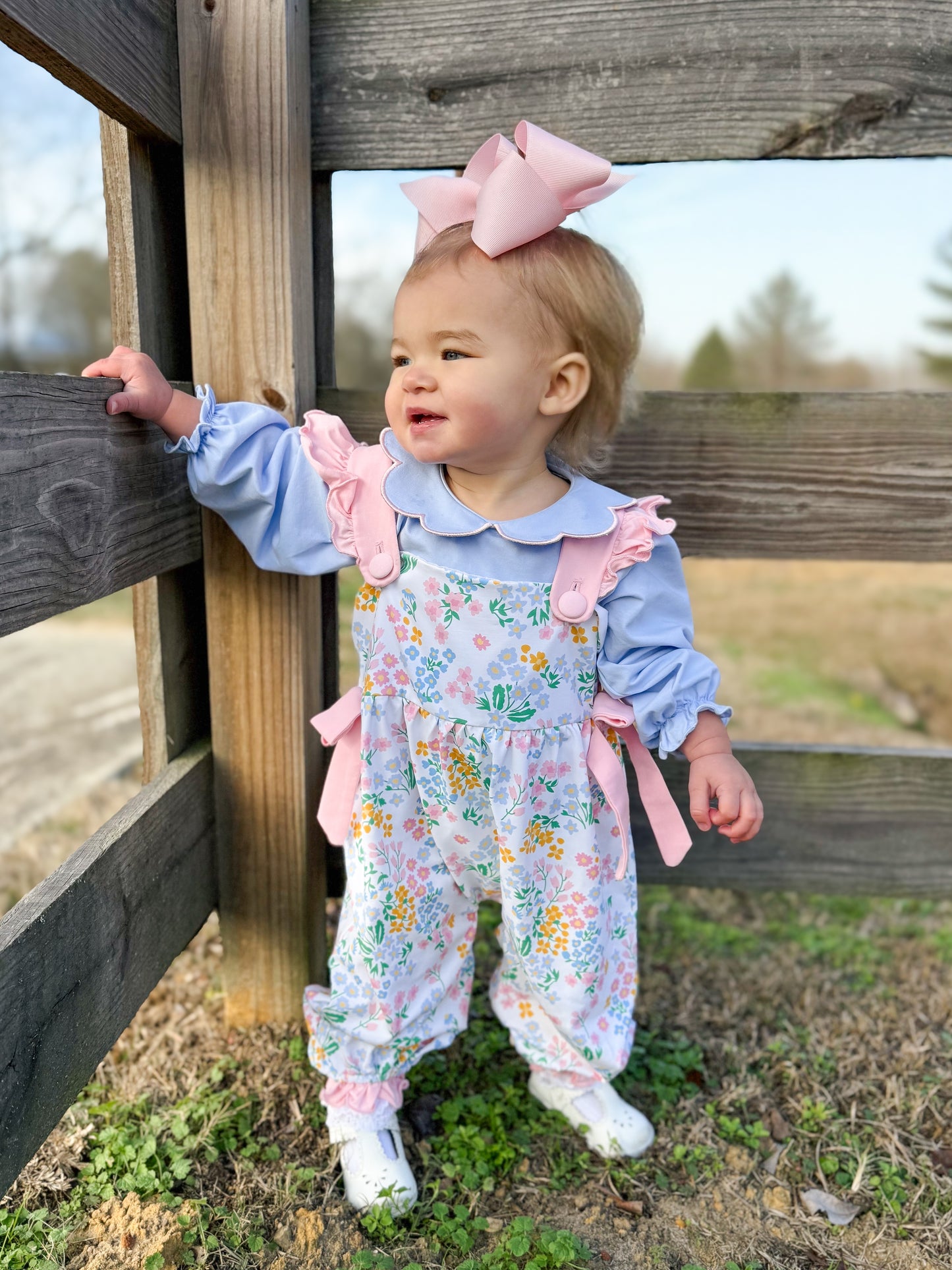 PREORDER 58: WINTER RERUNS - Pastel Florals Girl Romper