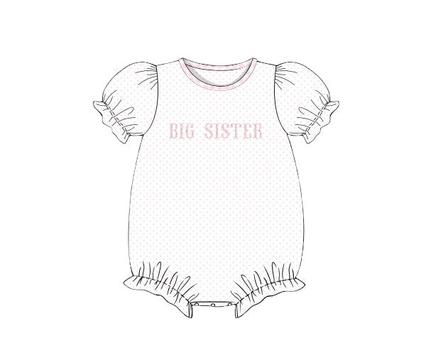 PREORDER 45: RERUNS - French Knot Sibling Sets Girl Bubble