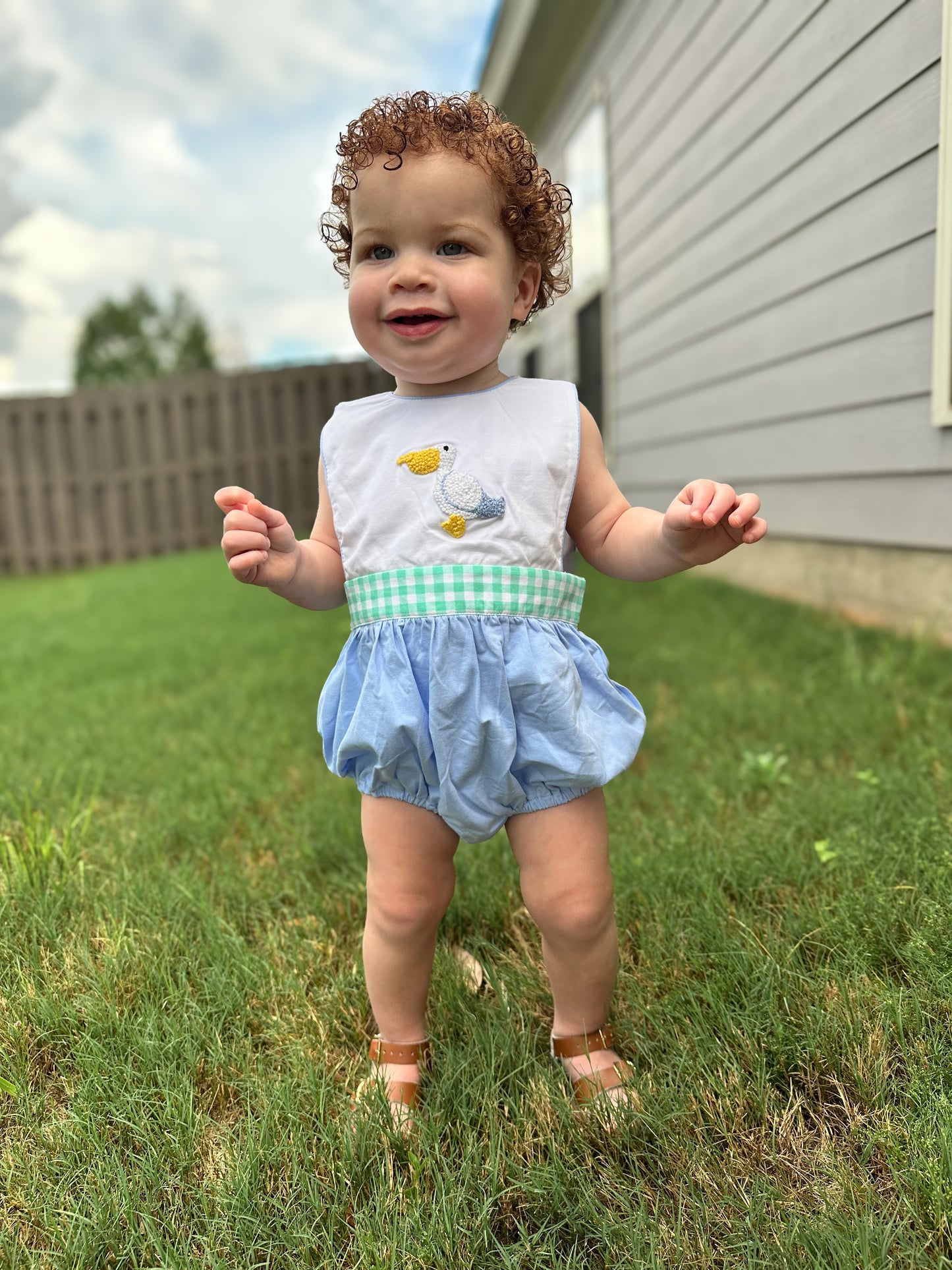 RTS - French Knot Pelican Boy Bubble