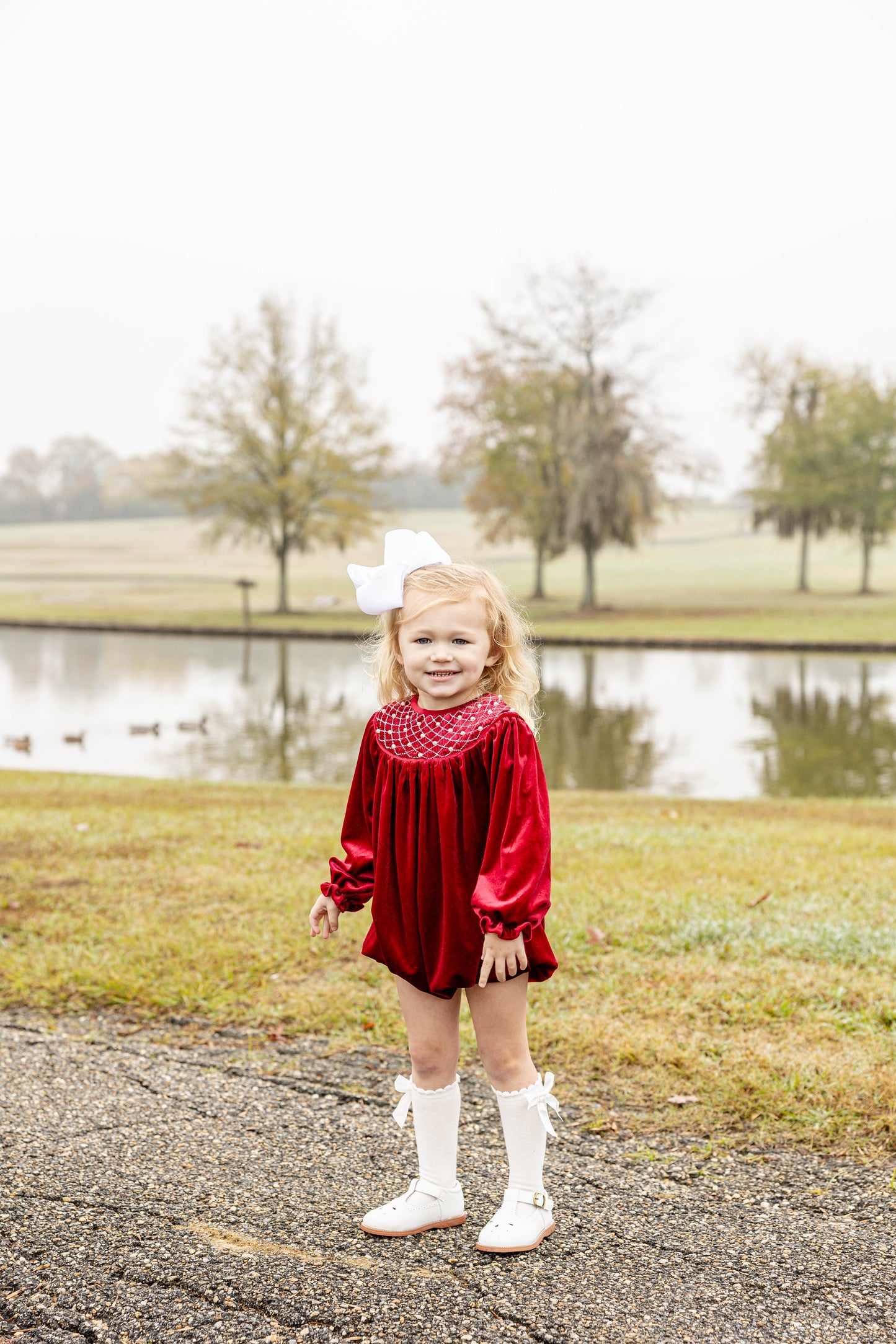 RTS - Vintage Velvet & Pearls Girl Bubble