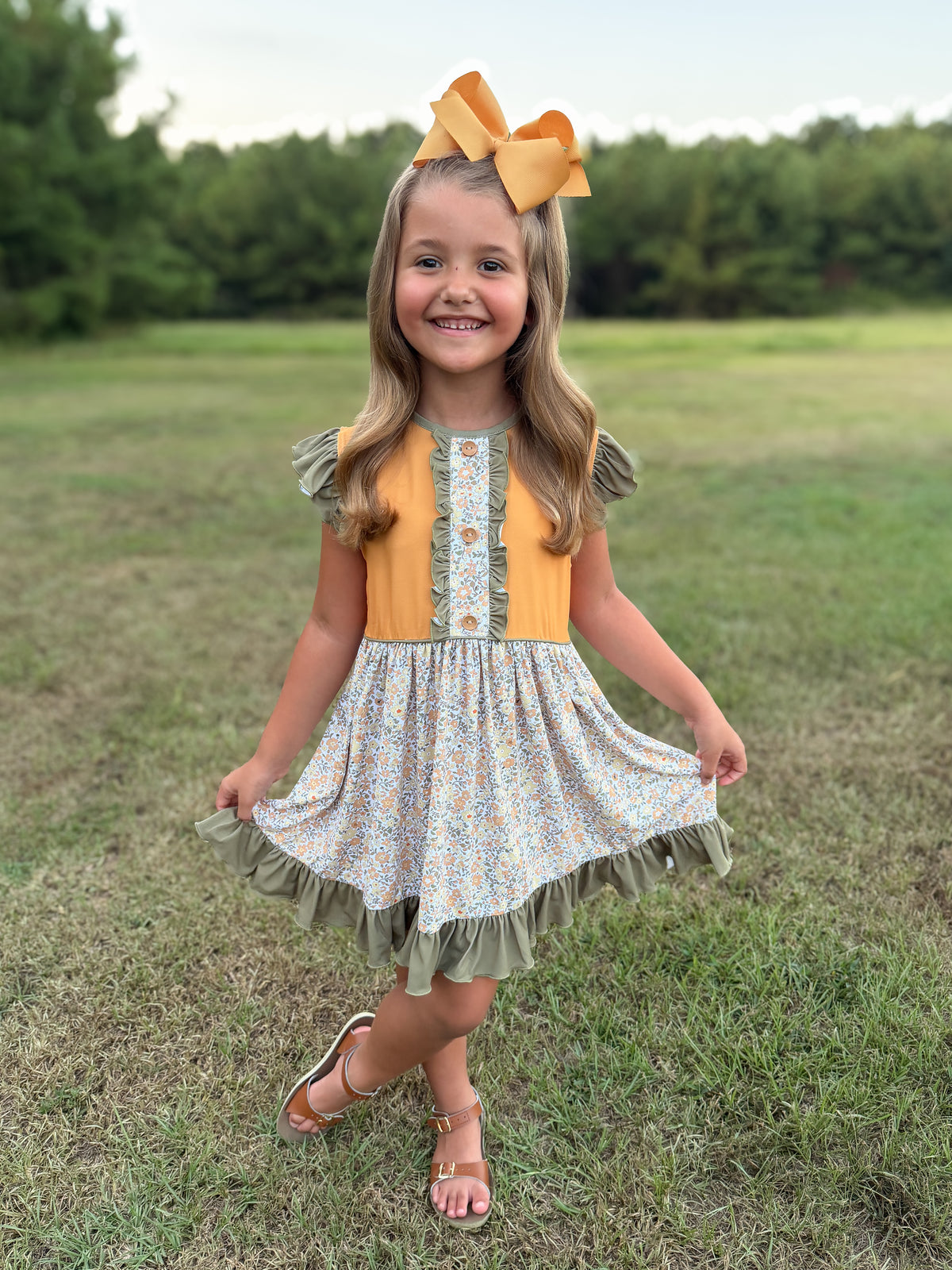 RTS - AUTUMN BASICS - Autumn Basics Girls Only - Ruby’s Garden Girl Dress
