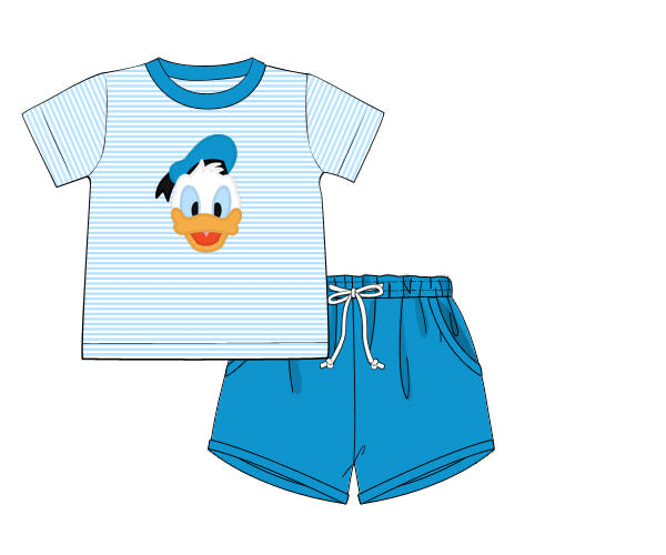 PREORDER 61: SPRING 2 - Clubhouse Crew - Boy Duck Shortie Set
