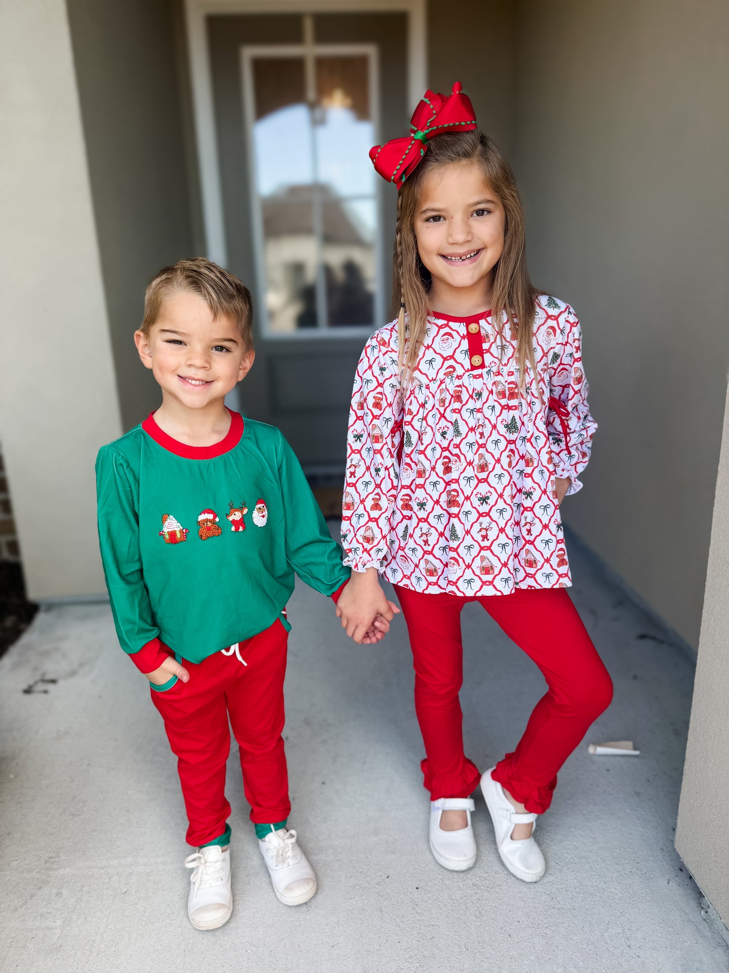 RTS - Christmas Eve Crew Girl Pant Set