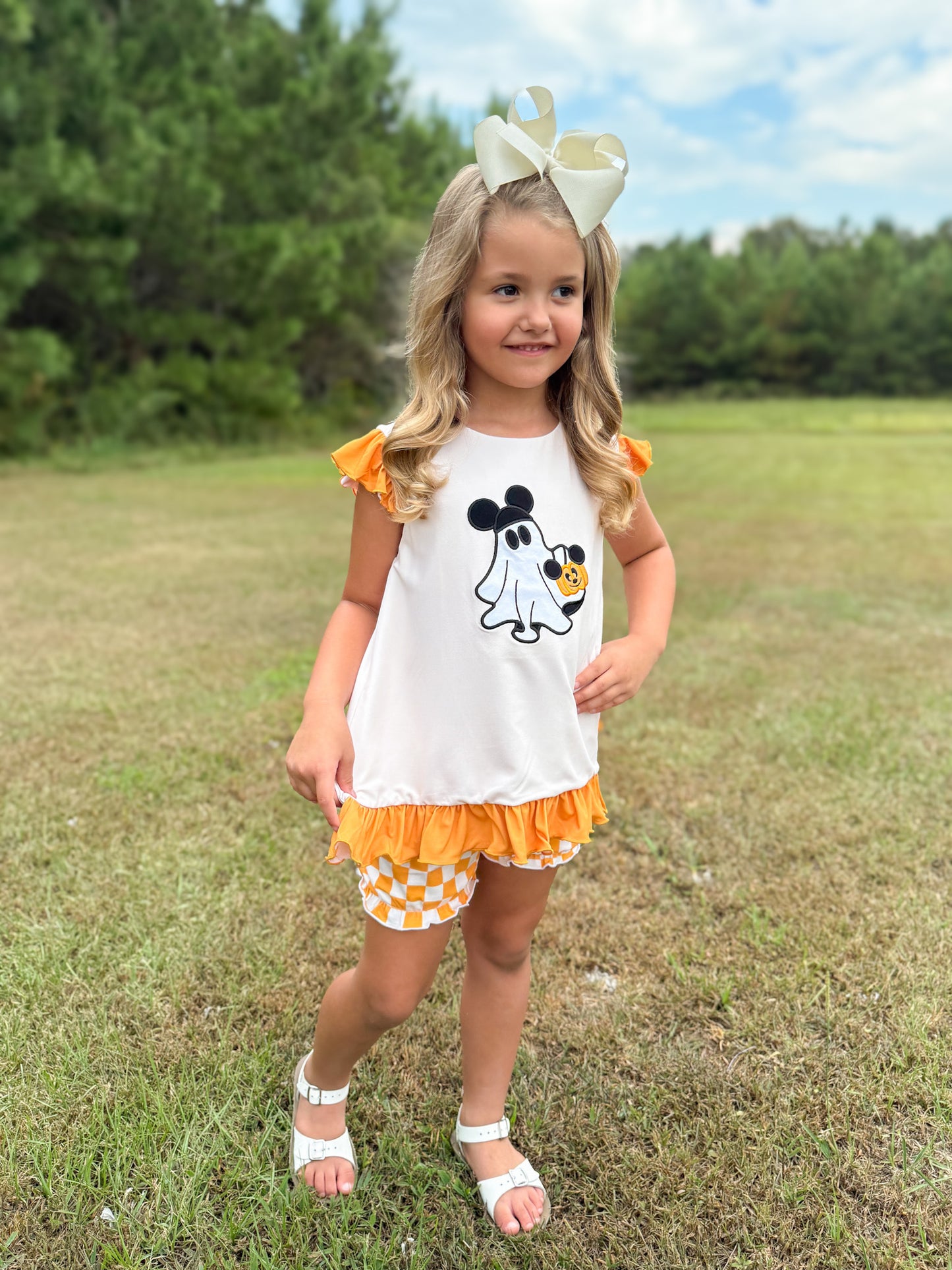 RTS - Oh BOO-dles Girl Bubble Short Set