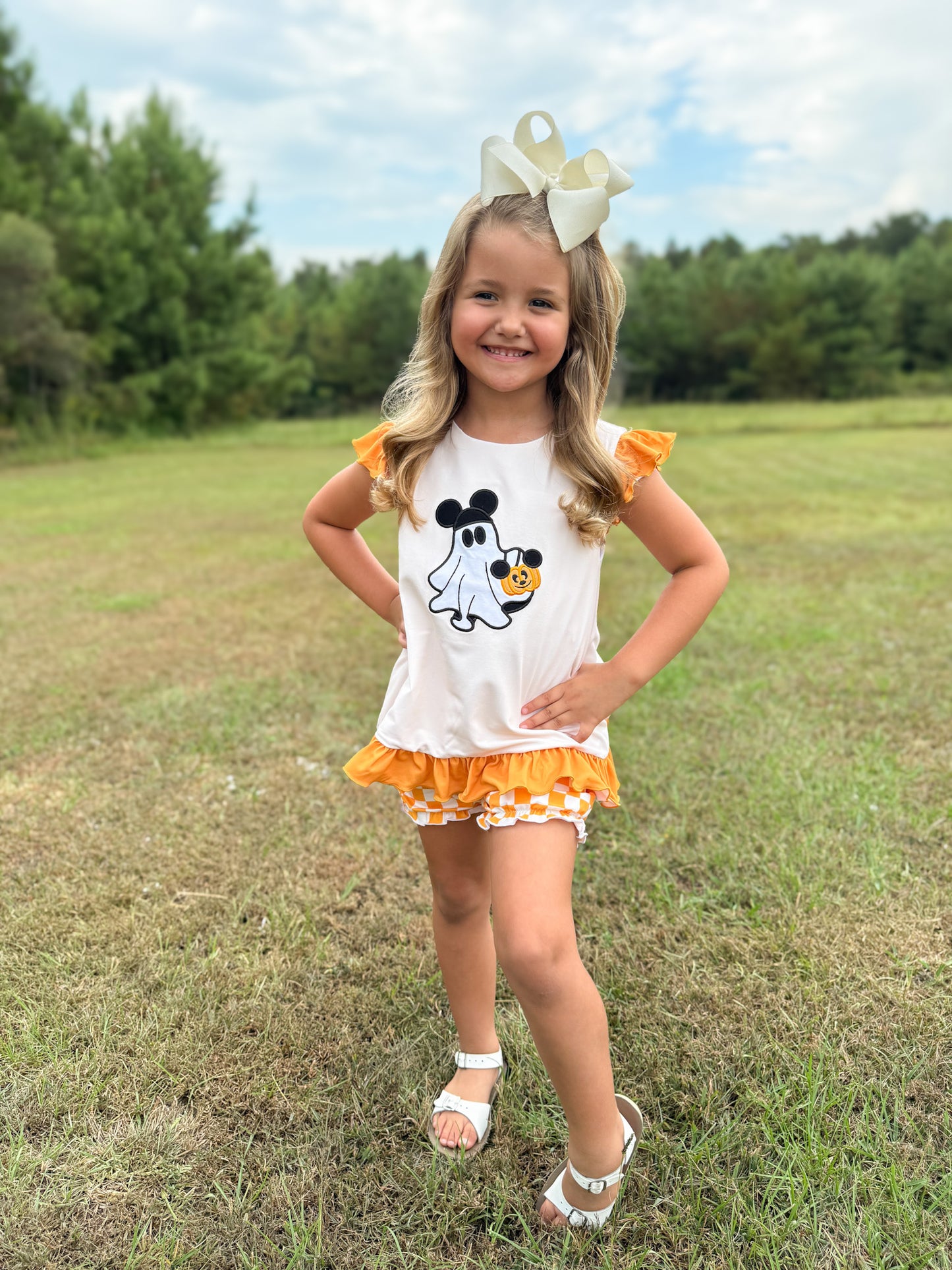 RTS - Oh BOO-dles Girl Bubble Short Set