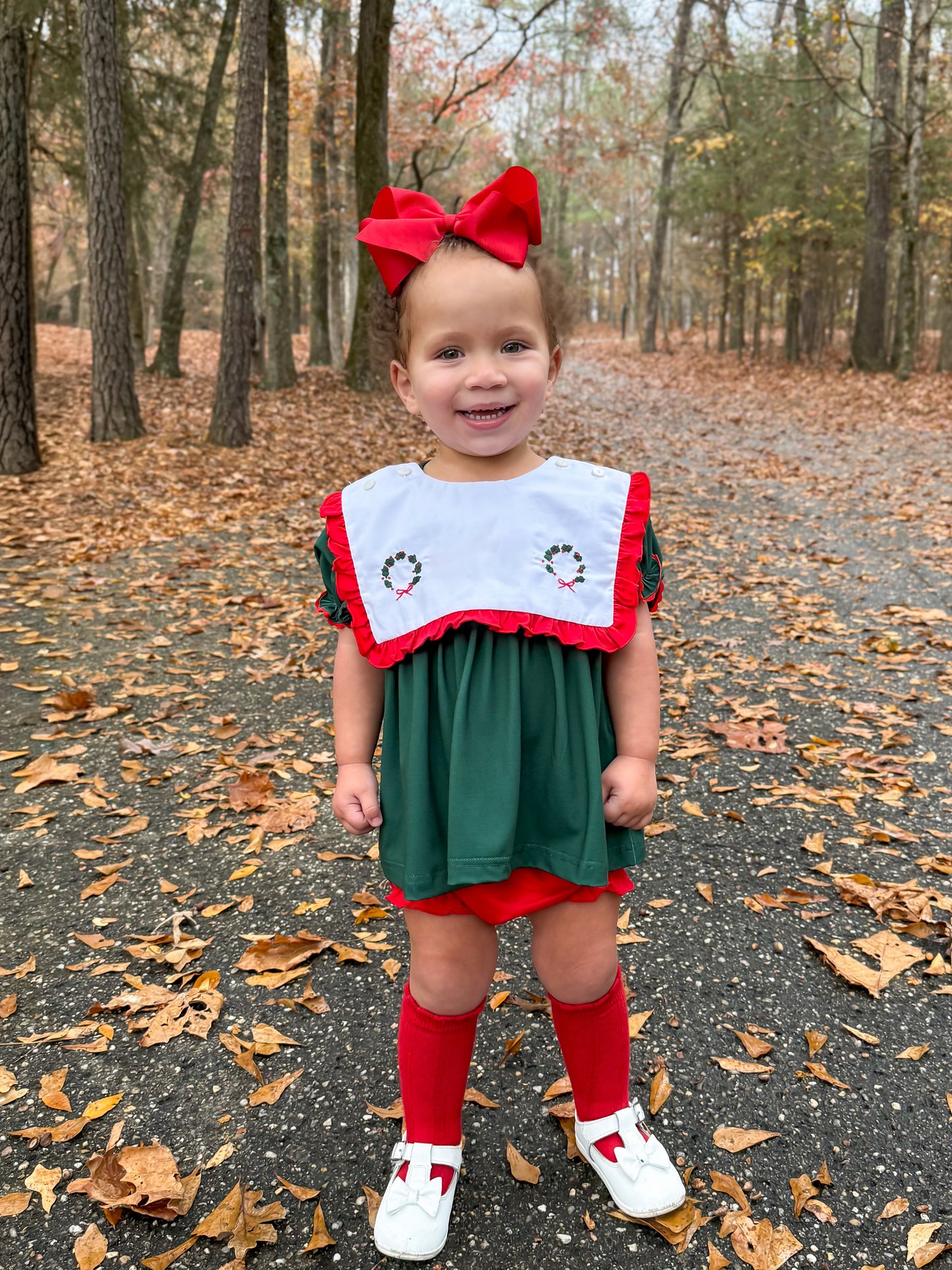 RTS - Christmas Tabs Girl Diaper Set - NO MONOGRAM