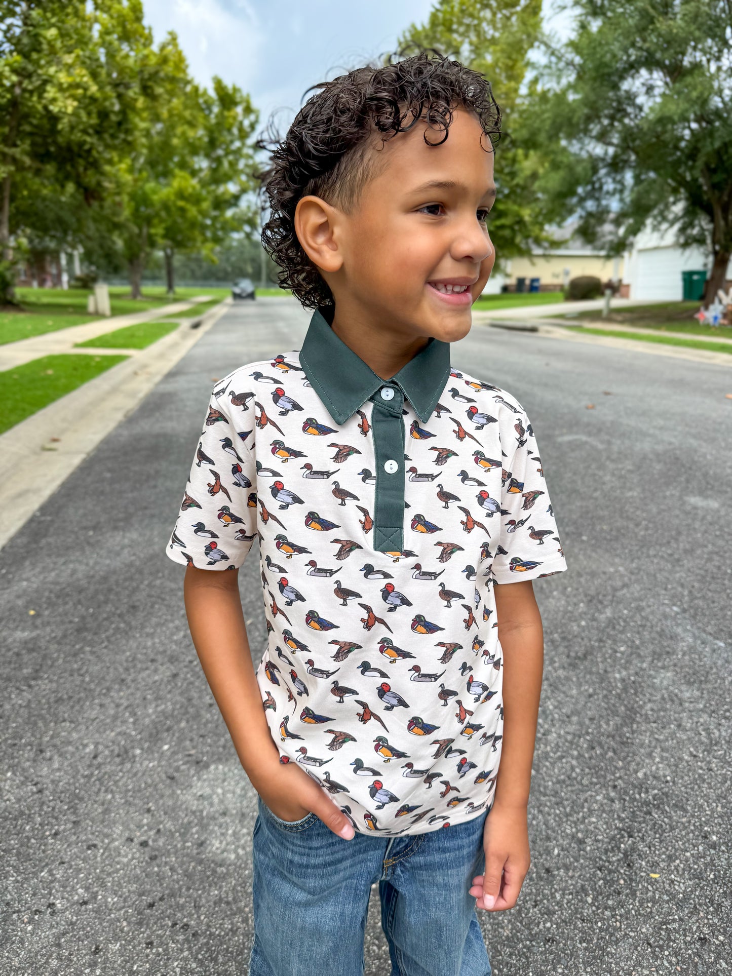 RTS - Waterfowl Knits Boy Polo