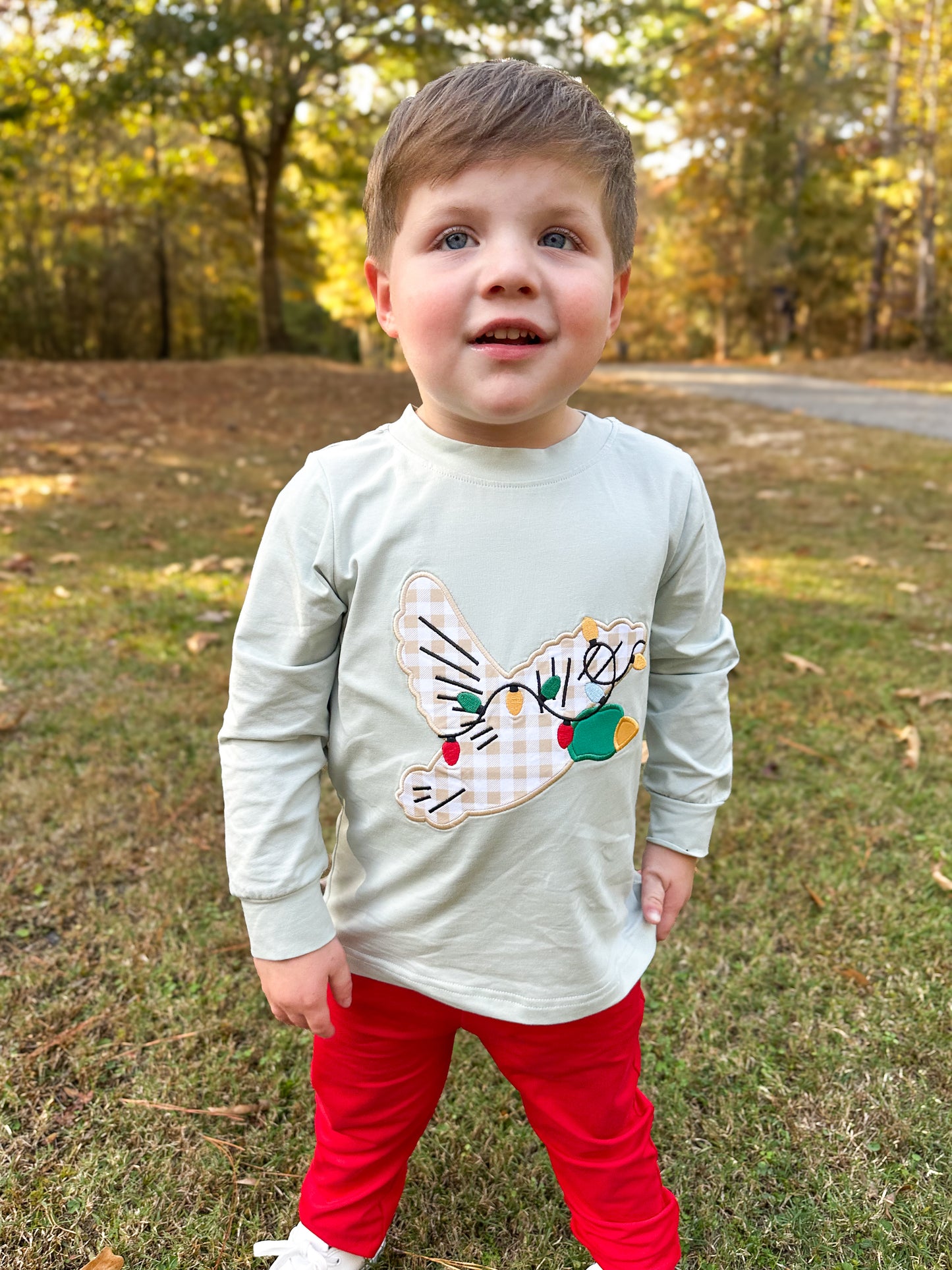 RTS - Christmas Shirt Only - Christmas Mallard Boy Shirt