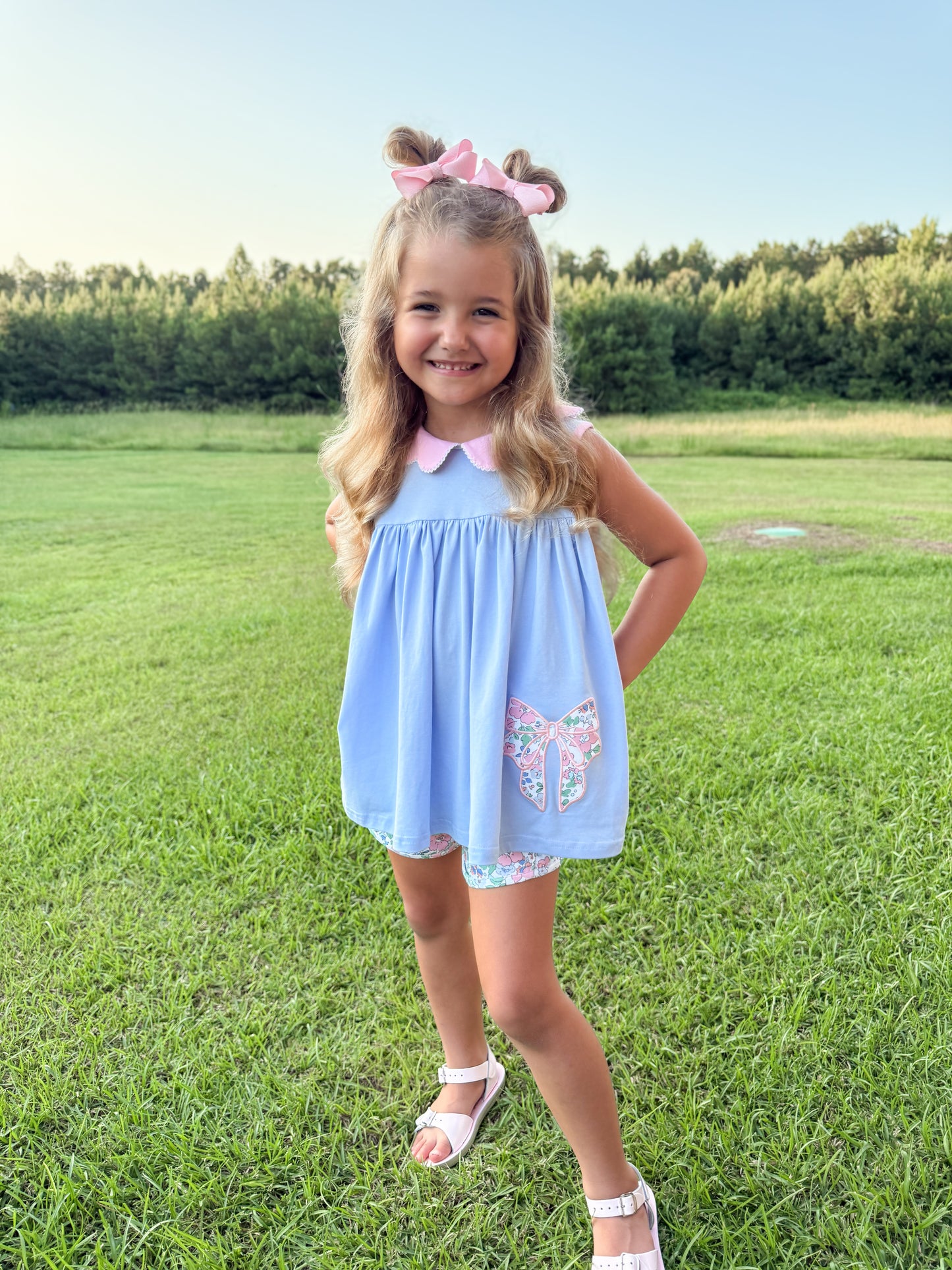 RTS - Summer 2 Girls Only - Blaire’s Bow Girl Shortie Set