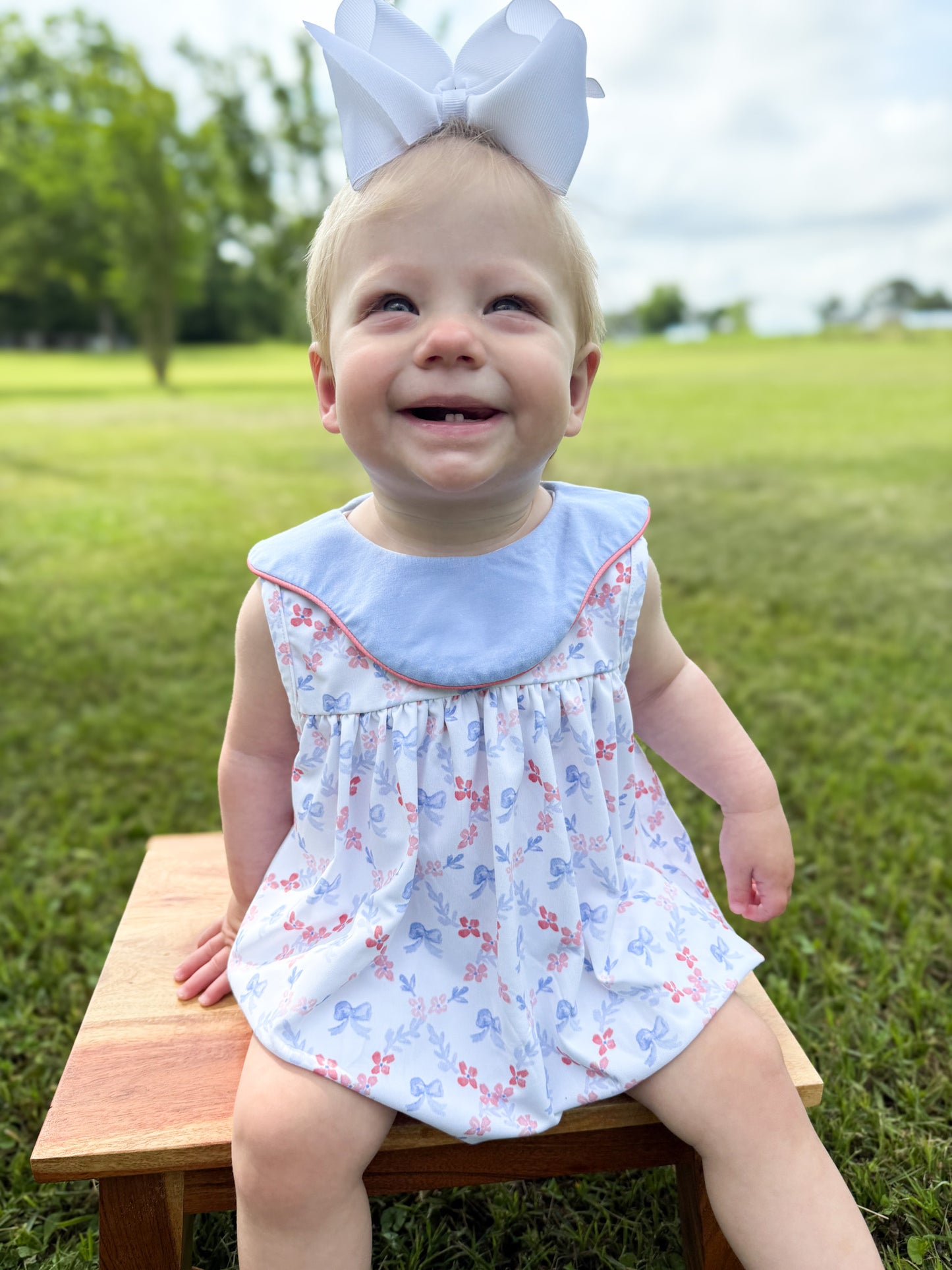 RTS - Patriotic Girls Only - Watercolor Flags Girl Bubble - NO MONOGRAM