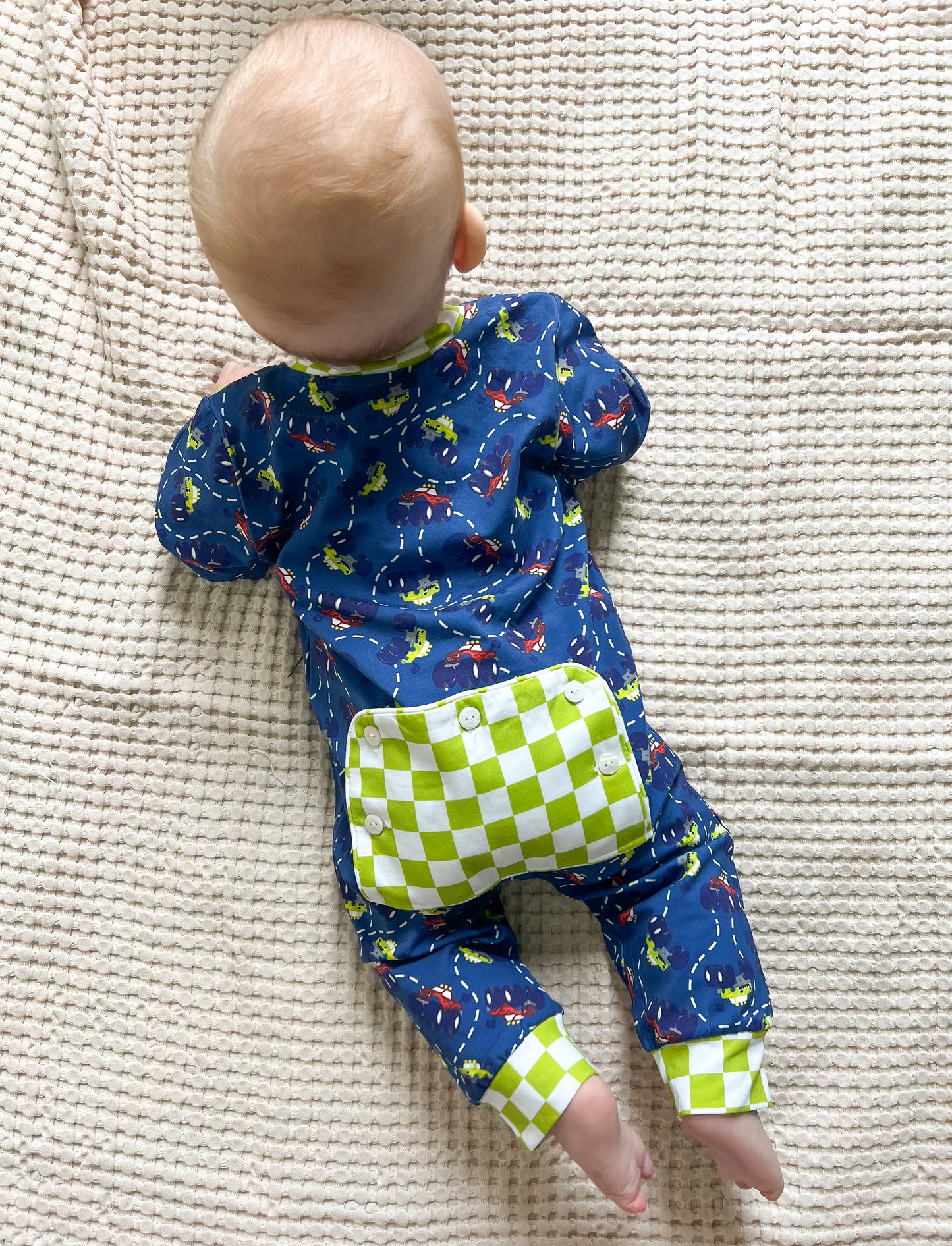 RTS - SUMMER PT 2 - Retro Monster Trucks Boy Loungewear Zippy