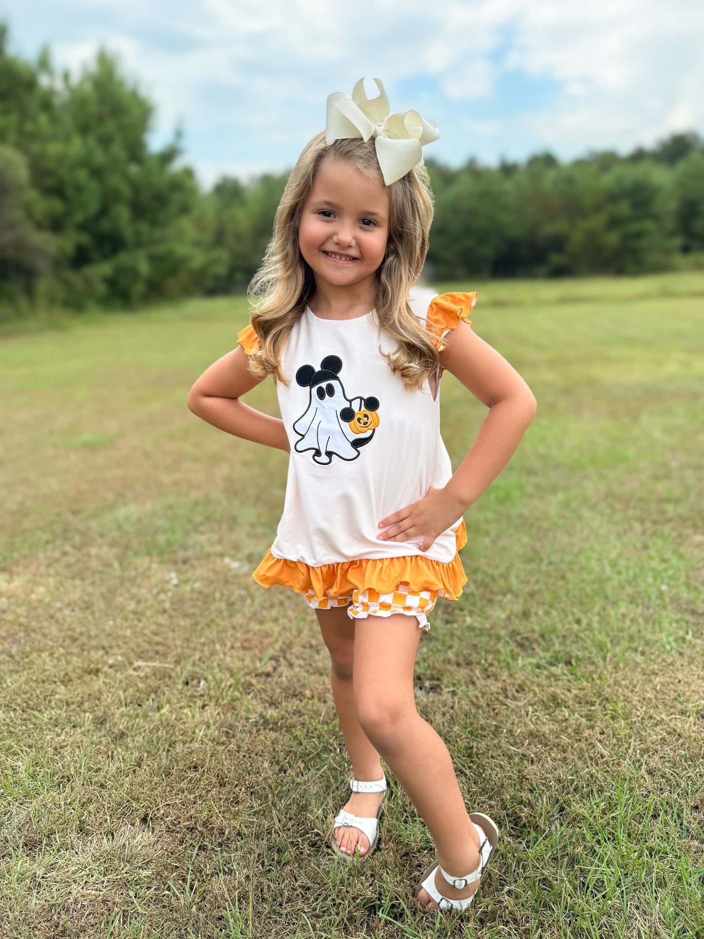 RTS - Oh BOO-dles Girl Bubble Short Set