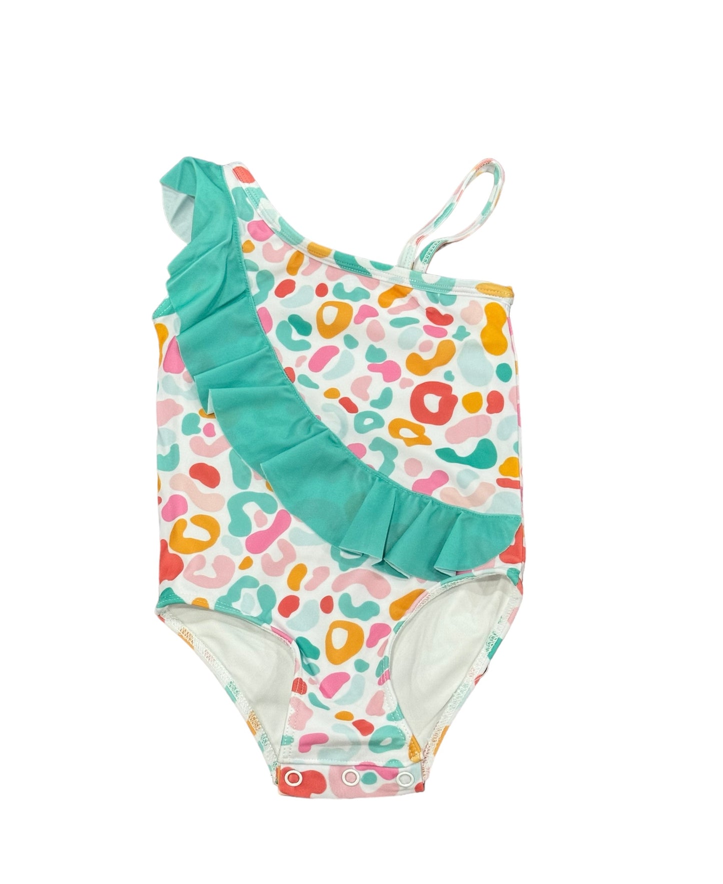 RTS - Colorful Cheetah/Stripes Swim Girl 1pc