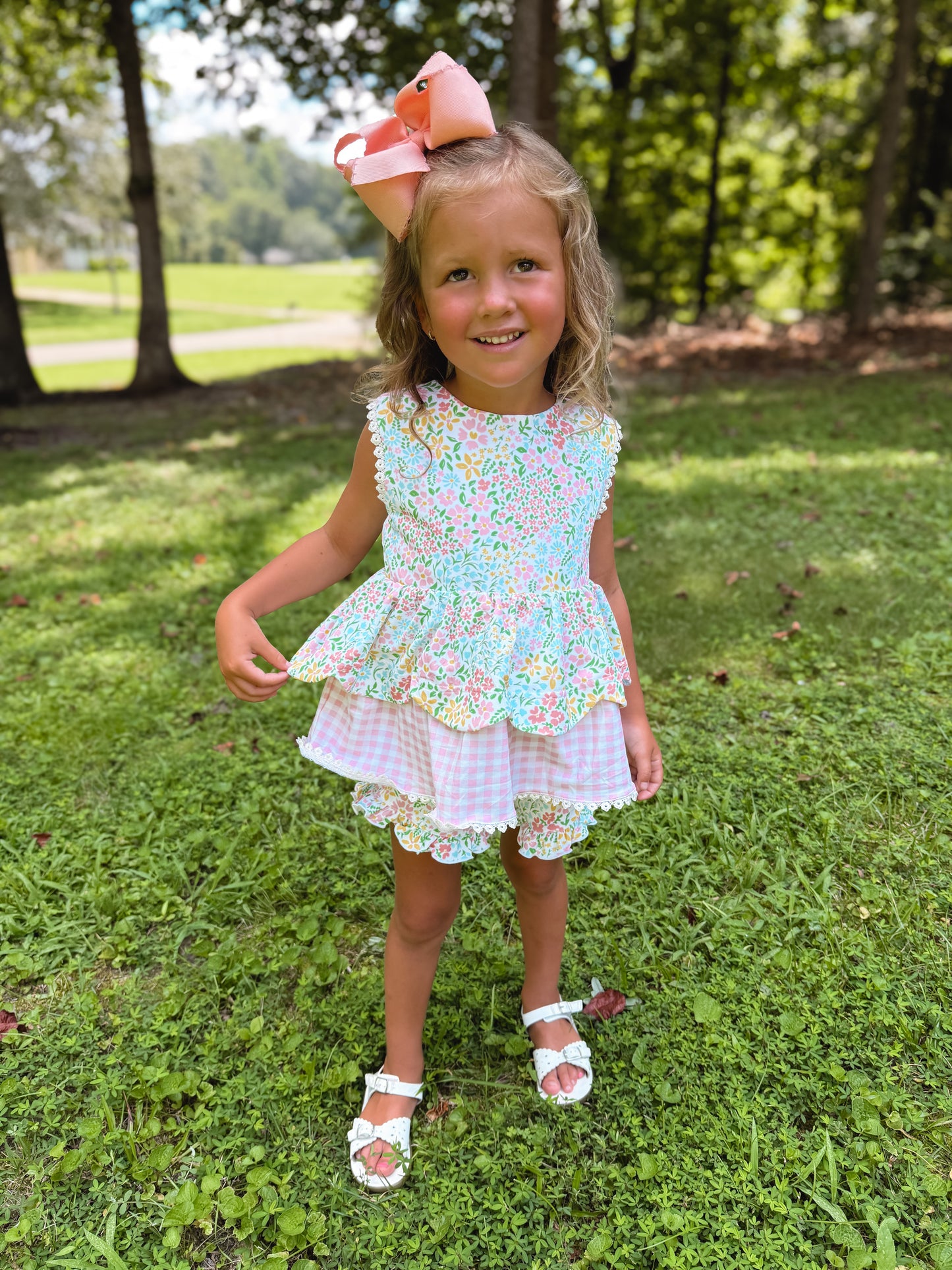 RTS - Bow-tiful Summer Girl Short Set
